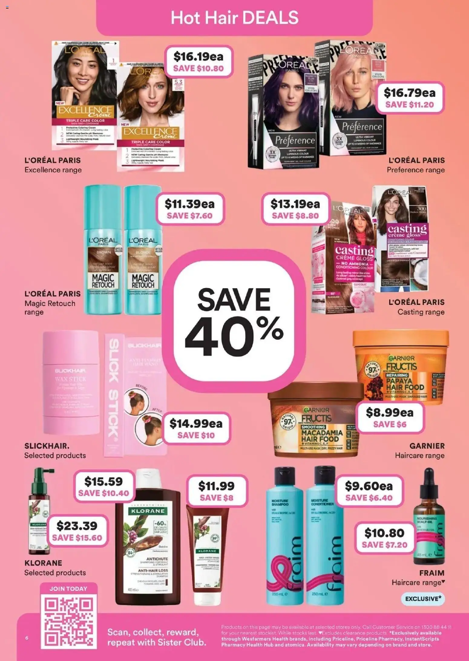 Priceline Pharmacy catalogue - valid from 17.06.2026 | Page: 6 | Products: Shampoo, Oil, Mask, Cream