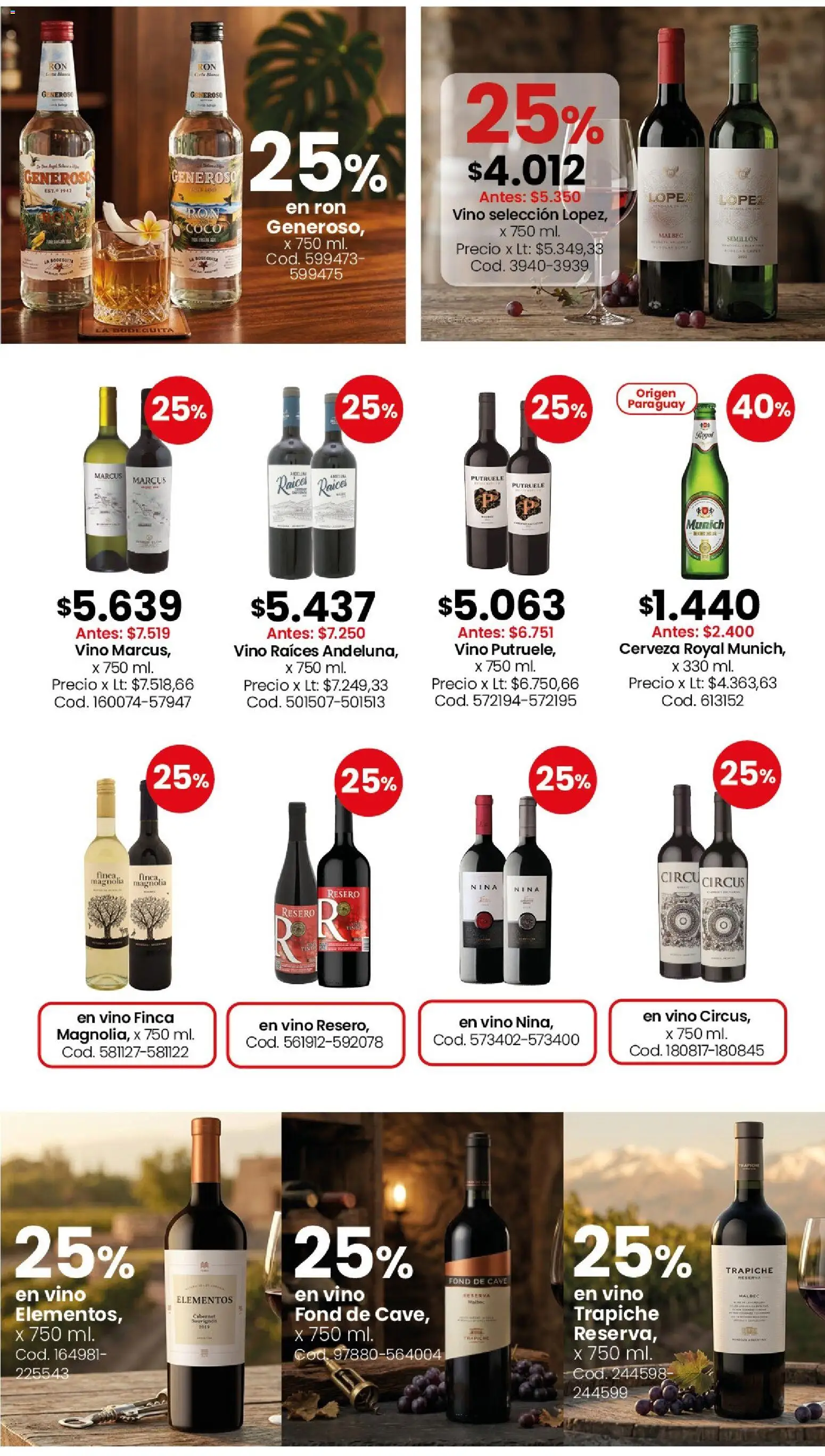 Coto - Almacén y bebidas │ válido desde el 06/07/2026 | Página: 8 | Productos: Vino, Cerveza