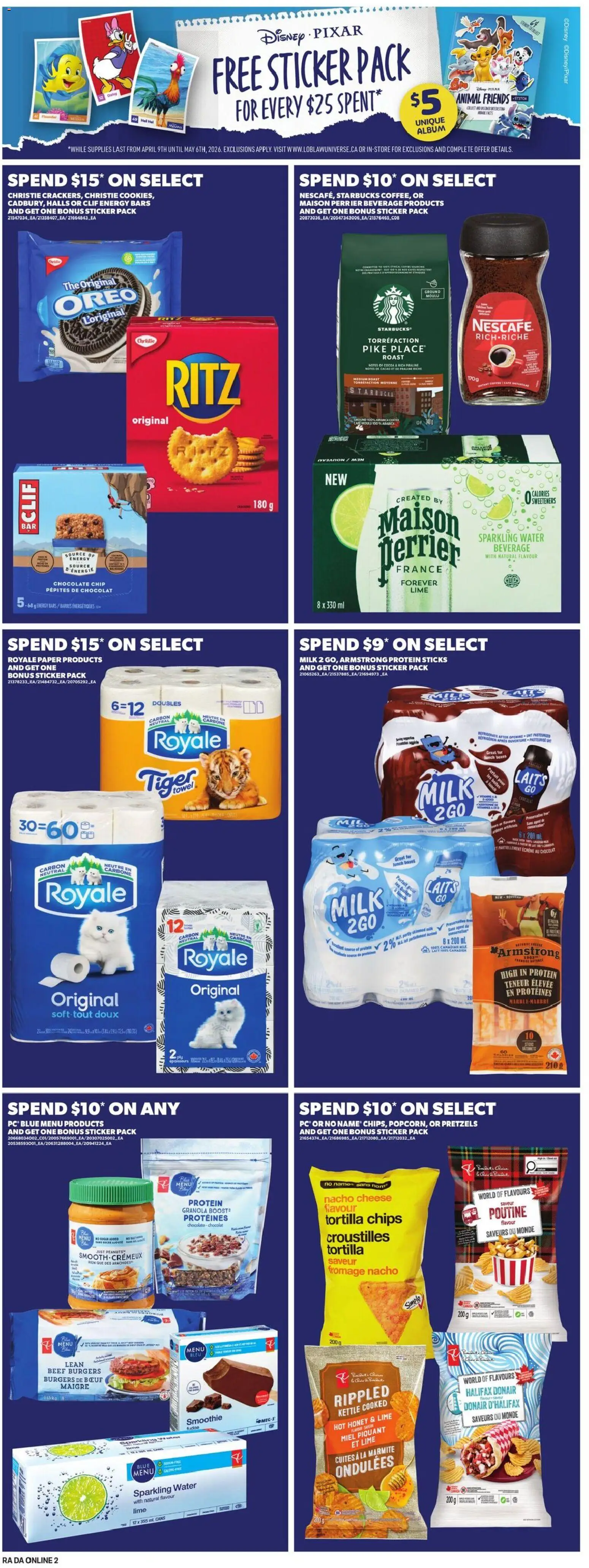 Atlantic Superstore flyer valid from 09.04.2026 | Page: 12 | Products: Chips, Kettle, Milk, Chocolate