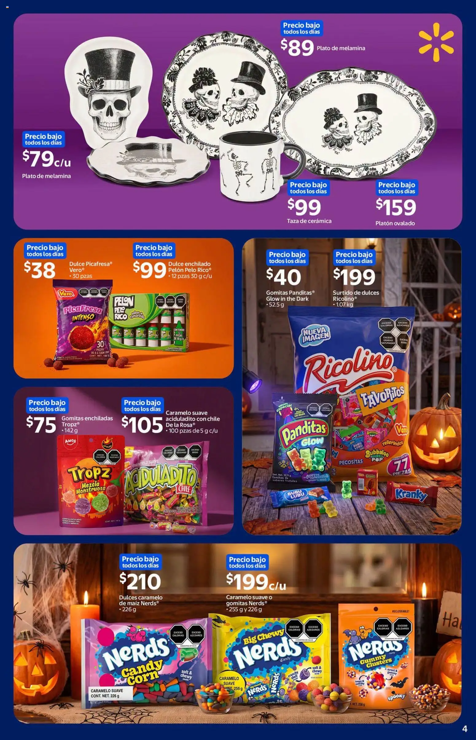 Nuevas ofertas de Walmart Express válidas en toda la República Mexicana desde el 01/10/2026. ¡Encuentra las mejores ofertas en Walmart Express folleto Halloween! | Página: 4