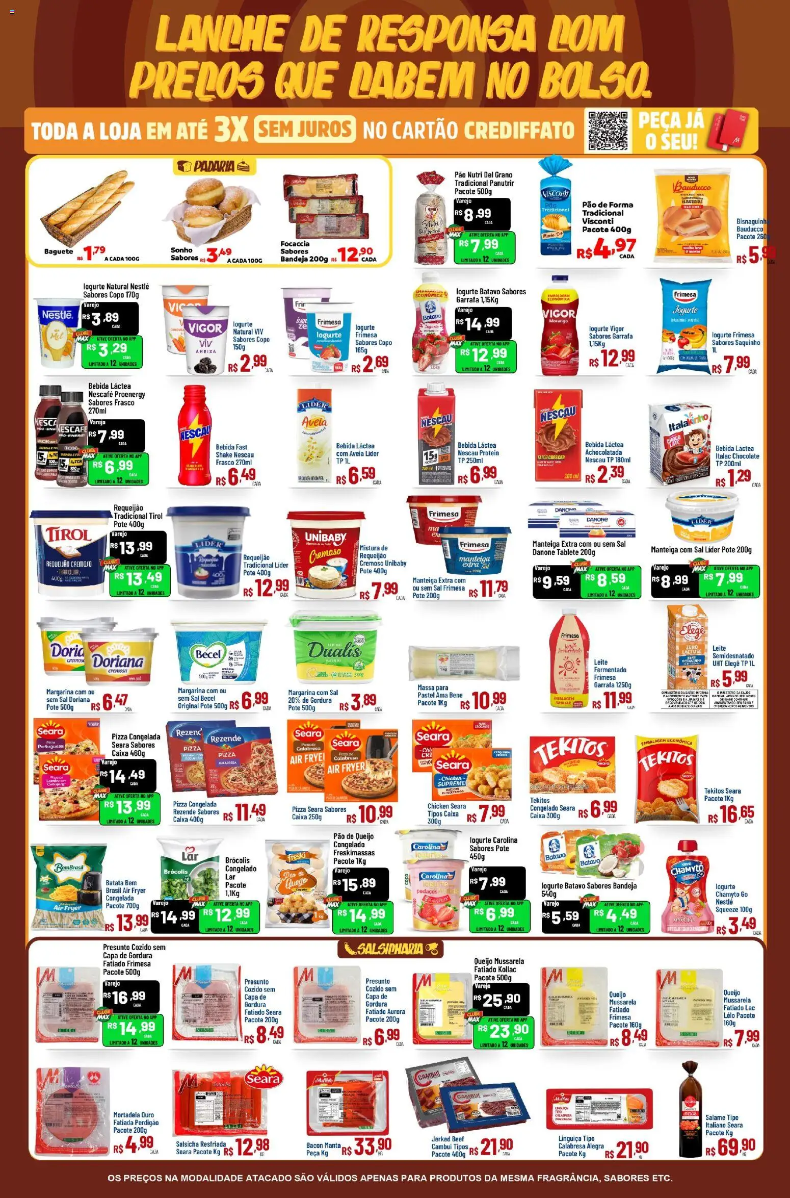 Max Atacadista Folheto - válido de 10/09/2026 | Página: 5 | Produtos: Pizza congelada, Pão, Requeijão, Ameixa