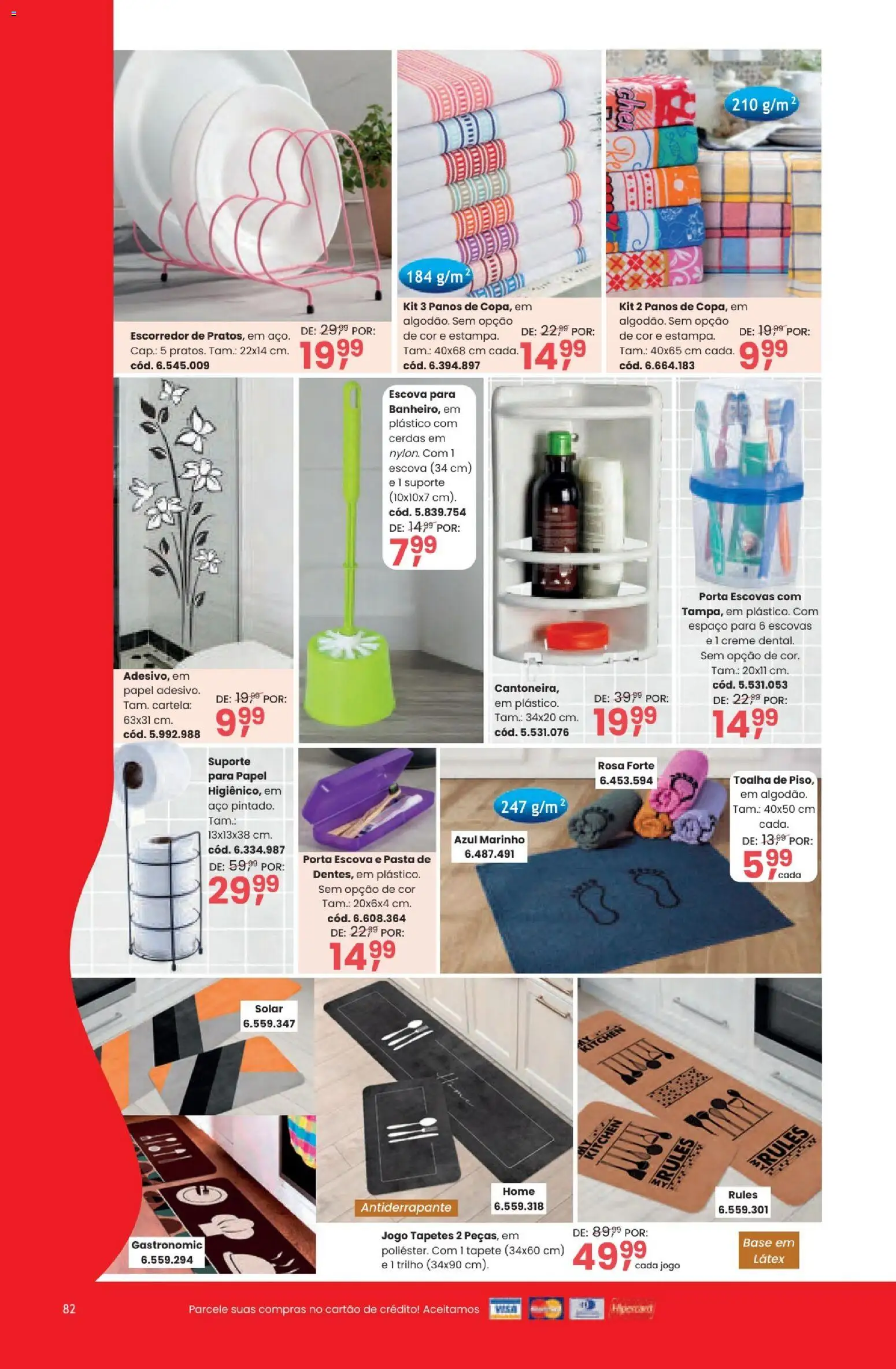Quatro Estações Folheto - válido de 01/09/2026 | Página: 82 | Produtos: Escorredor, Porta, Pasta, Base