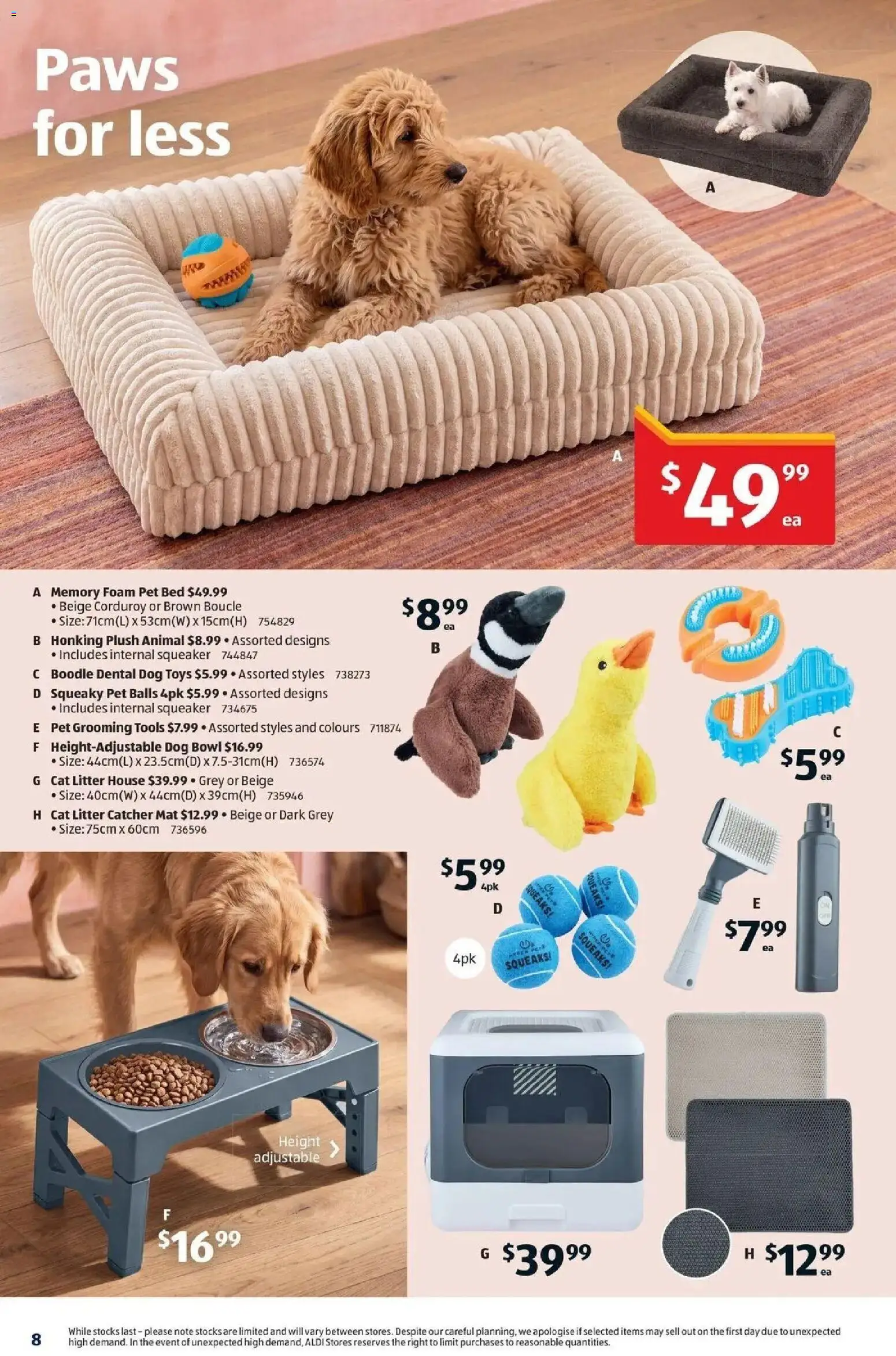 Aldi catalogue - valid from 07/10/2026 | Page: 8 | Products: Cat litter, Toys, Foam, Tools