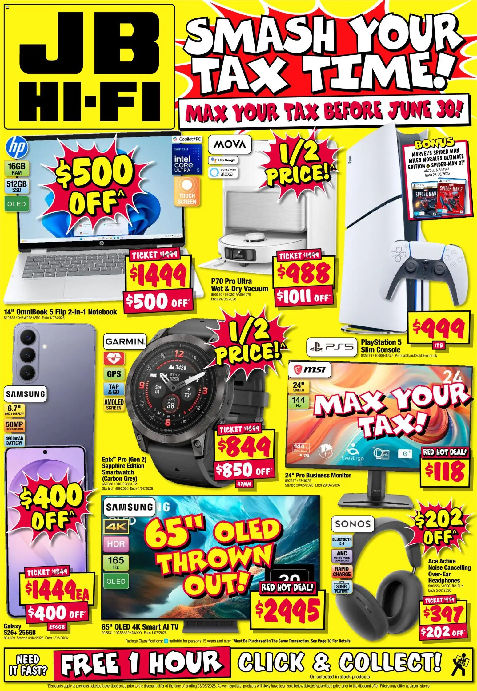 JB Hi-Fi catalogue - valid from 11.06.2026 | Page: 40 | Products: Battery, Monitor, Playstation, Smartwatch