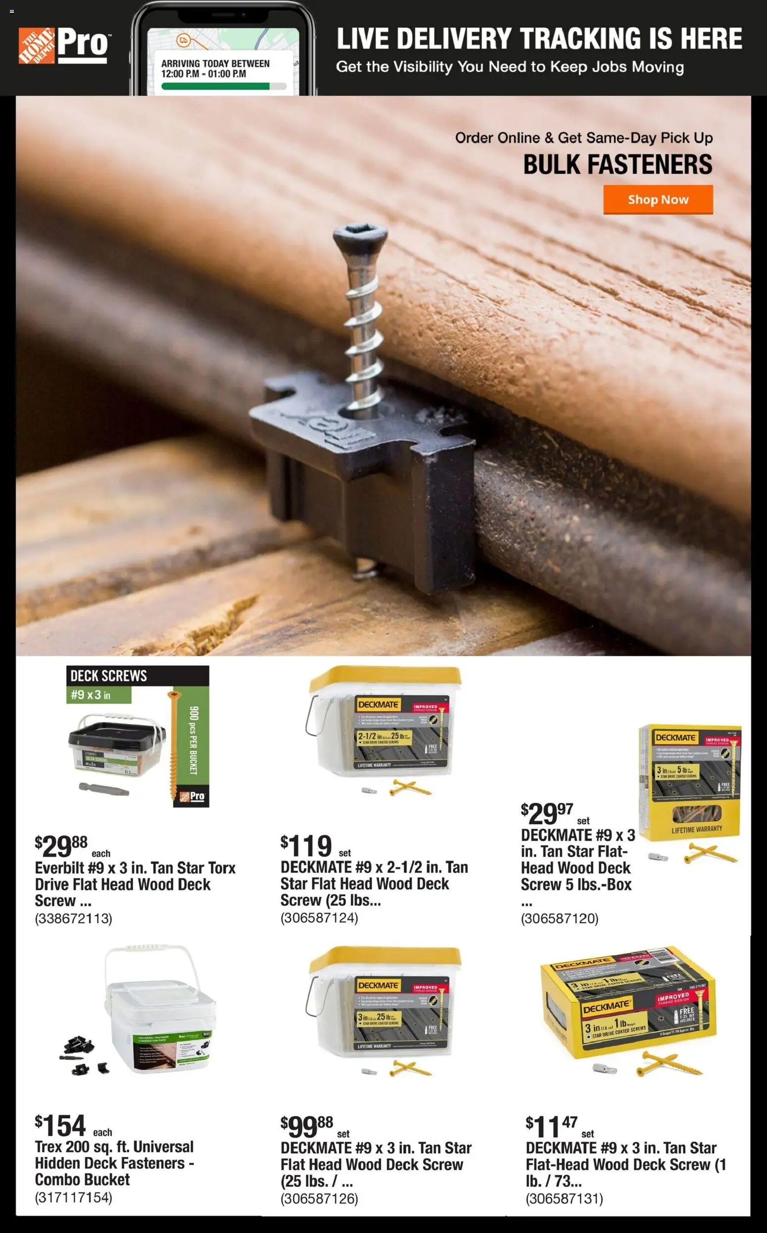 Home Depot Shop Pro Ad - valid from 08/03/2026 | Page: 3 | Products: Screw