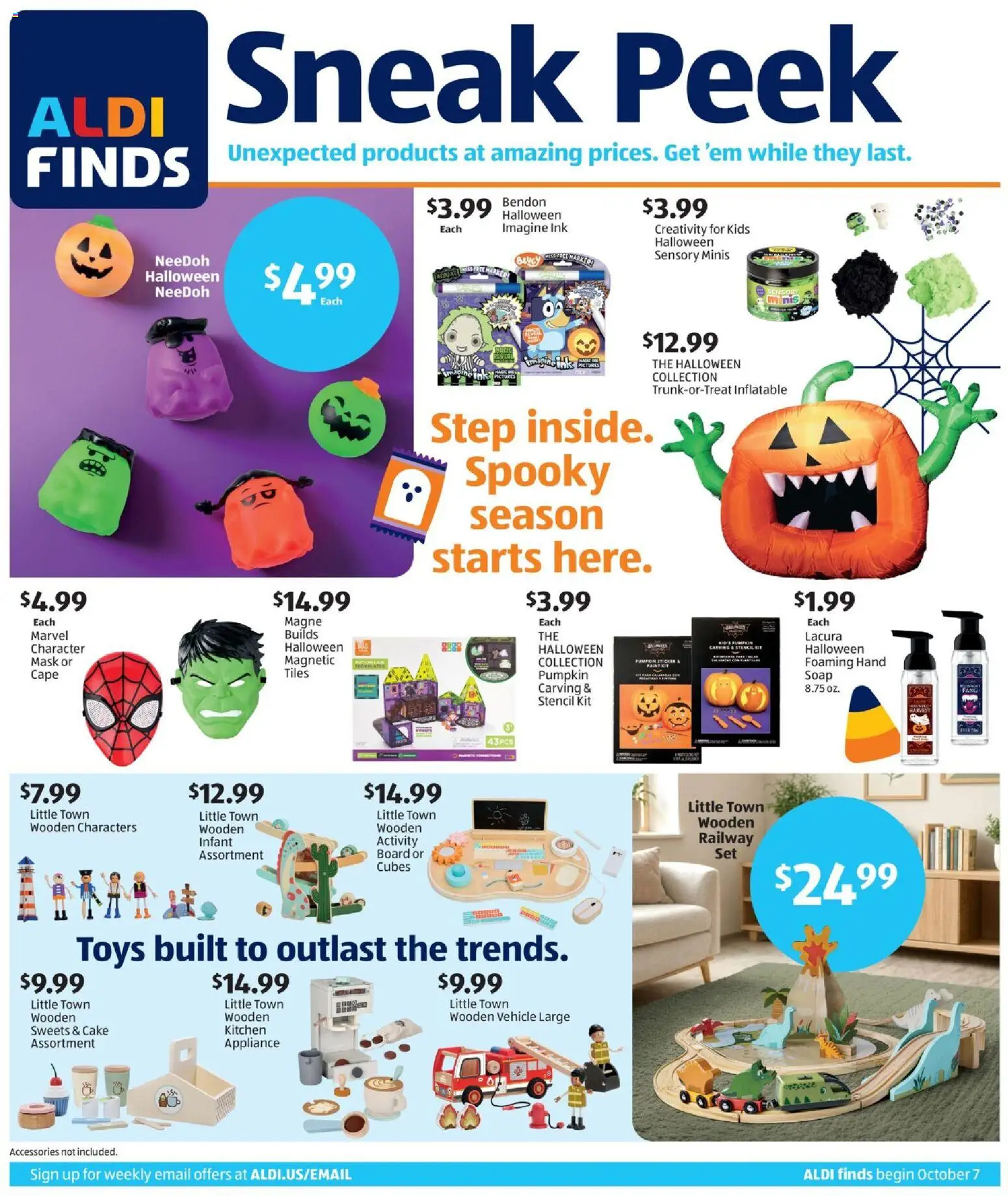 Aldi In Store Ad - valid from 10/07/2026 | Page: 1 | Products: Ink, Soap, Cake, Toys