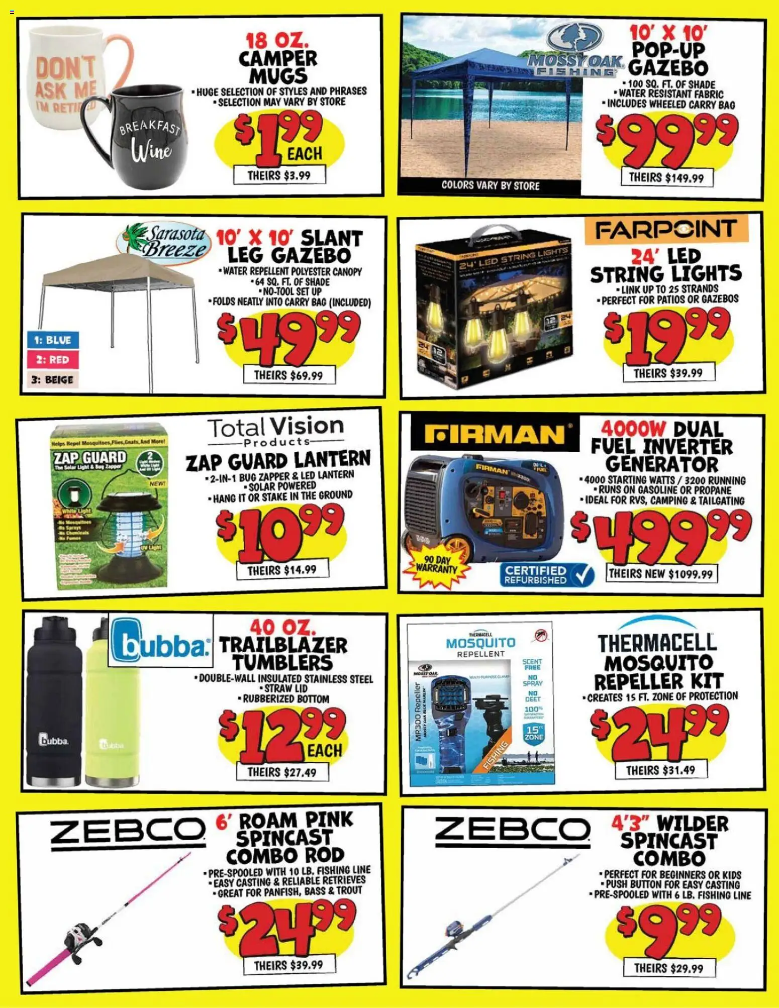 Ollie's Weekly Ad - valid from 09/07/2026 | Page: 2 | Products: Water, Trout, Bag, Rod