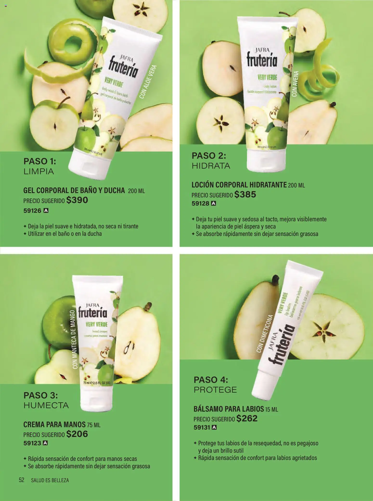 Nuevas ofertas de JAFRA válidas en toda la República Mexicana desde el 01.02.2026. ¡Encuentra las mejores ofertas en JAFRA catálogo Organizador de Ventas! | Página: 52 | Productos: Loción, Bálsamo, Body, Baño