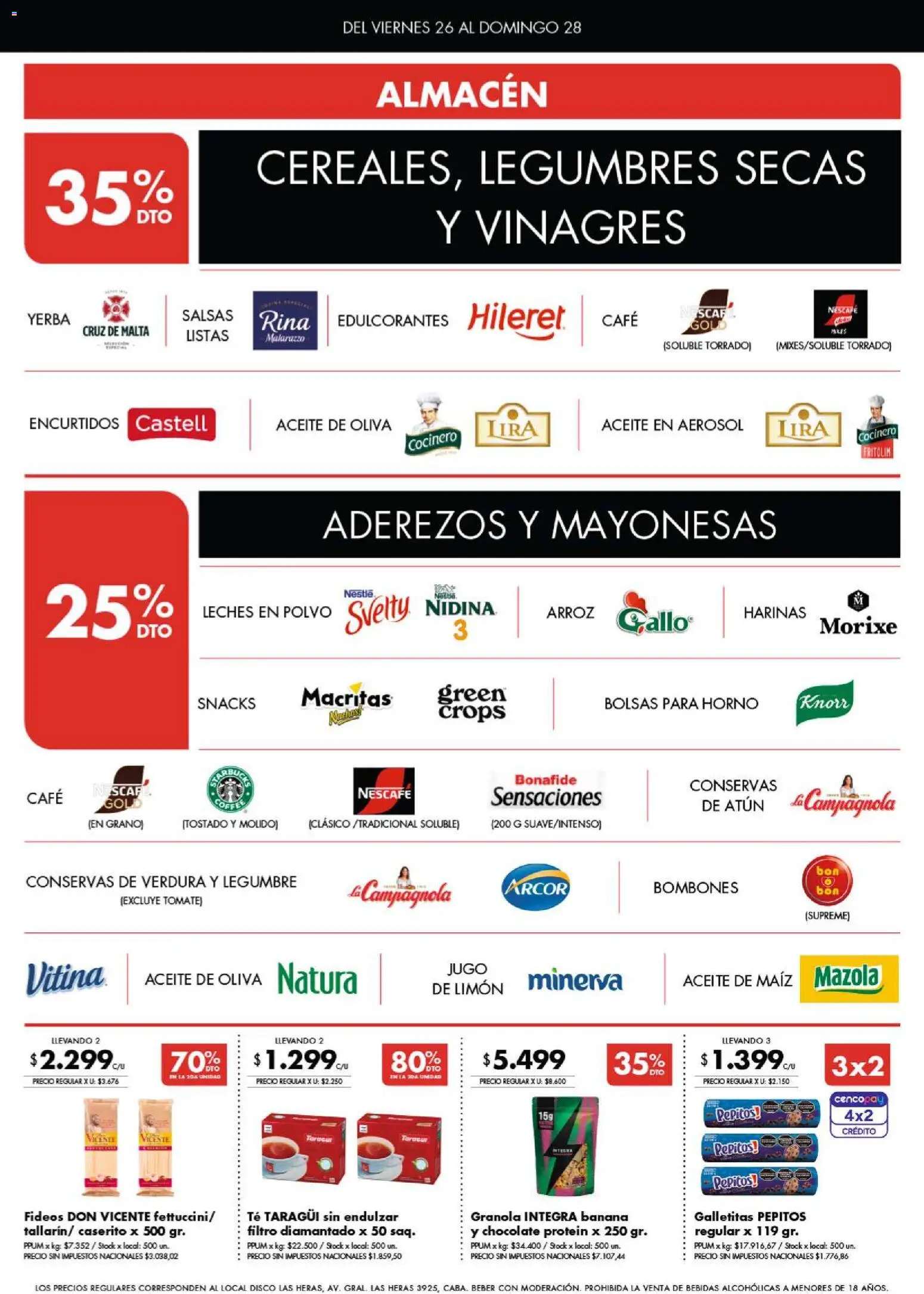 Disco - Ofertas | Córdoba │ válido desde el 25/06/2026 | Página: 3 | Productos: Galletitas, Bombones, Banana, Limón