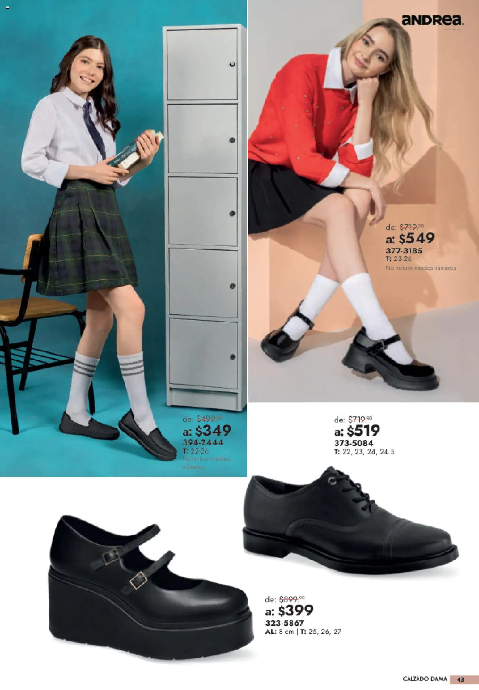 Nuevas ofertas de Andrea válidas en toda la República Mexicana desde el 26/07/2026. ¡Encuentra las mejores ofertas en Andrea catálogo Outlet! | Página: 43