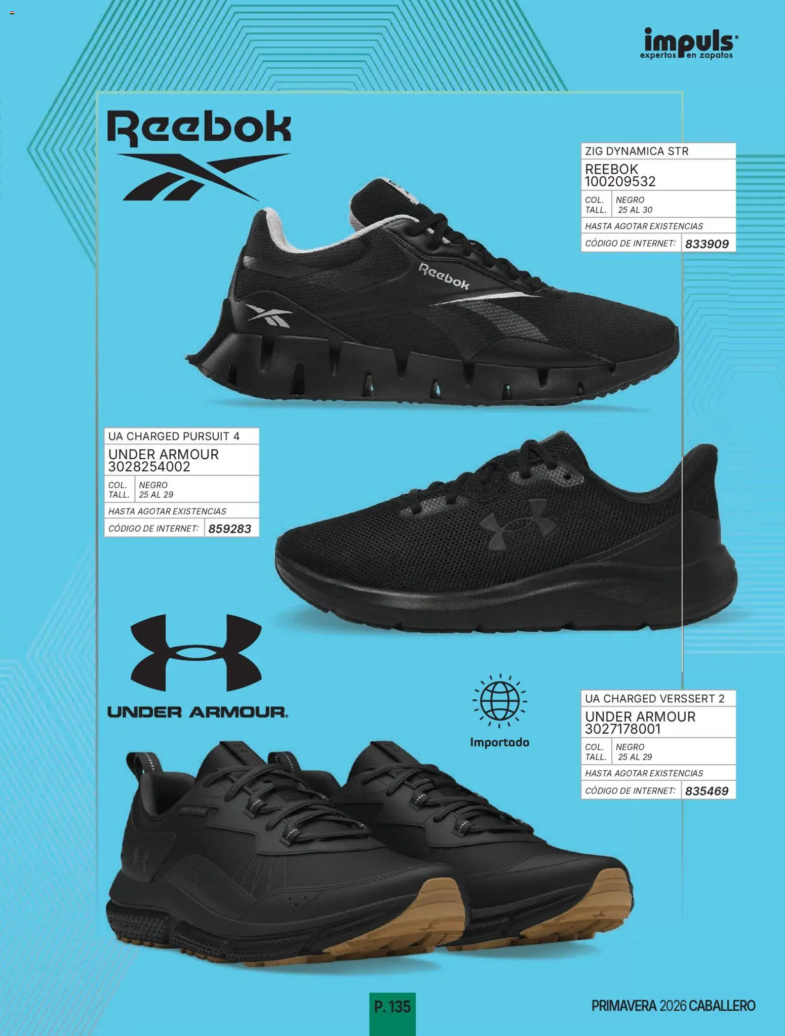 Nuevas ofertas de Impuls válidas en toda la República Mexicana desde el 01.01.2026. ¡Encuentra las mejores ofertas en Impuls catálogo Caballero! | Página: 137 | Productos: Zapatos