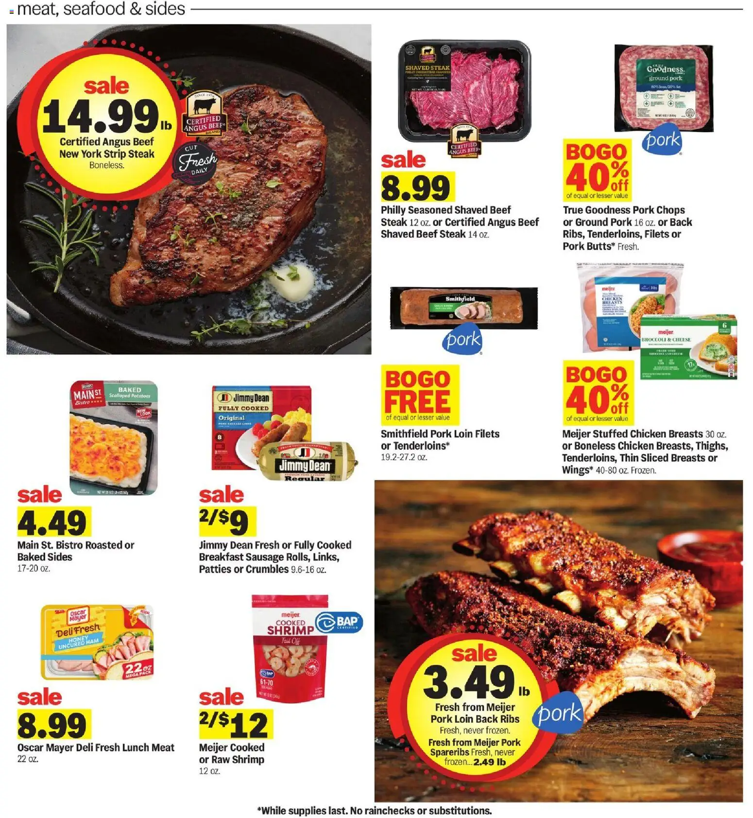 Meijer Weekly Ad - MI - valid from 09/23/2026 | Page: 12 | Products: Broccoli, Pork loin, Meat, Pork
