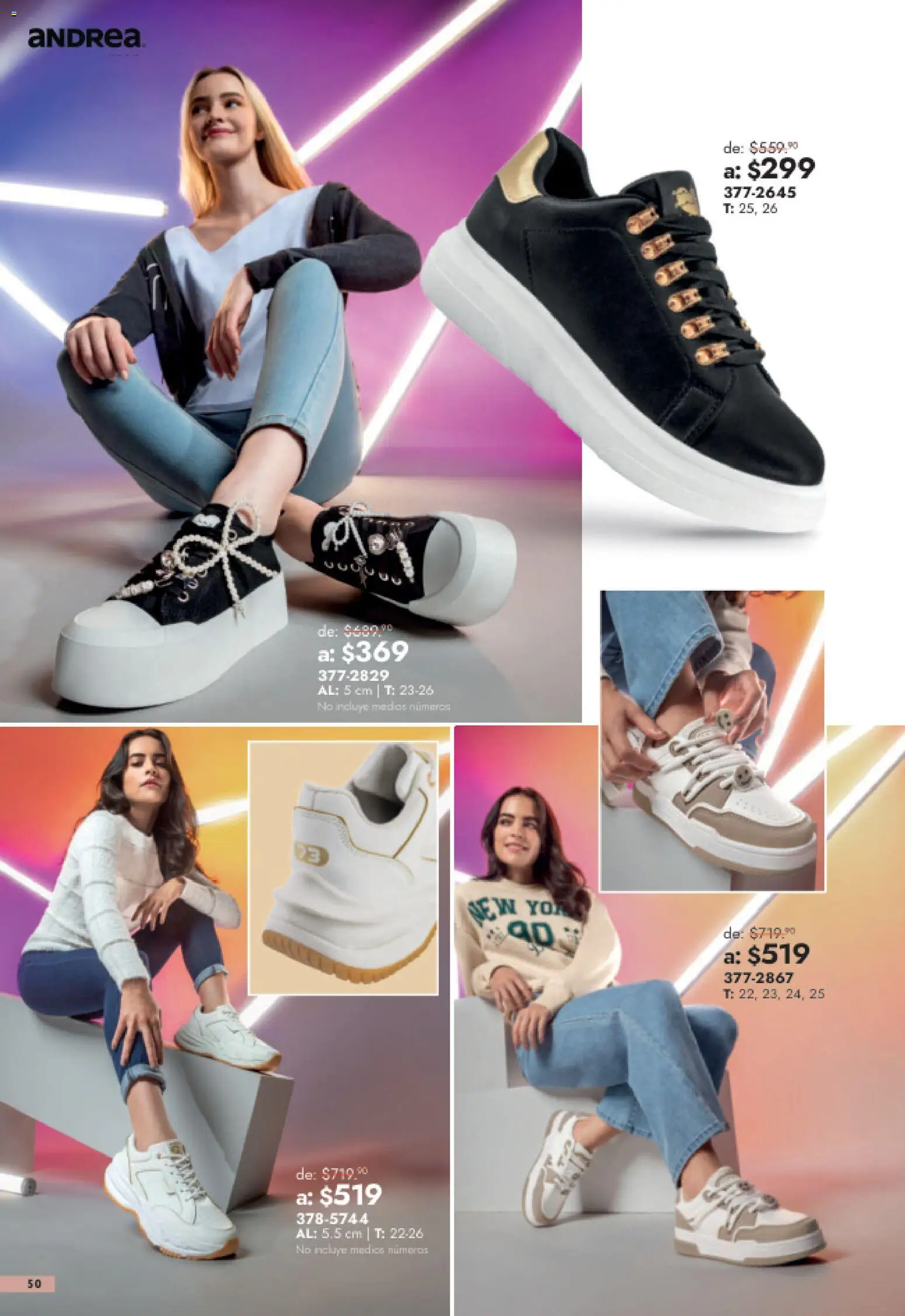 Nuevas ofertas de Andrea válidas en toda la República Mexicana desde el 26/07/2026. ¡Encuentra las mejores ofertas en Andrea catálogo Outlet! | Página: 50
