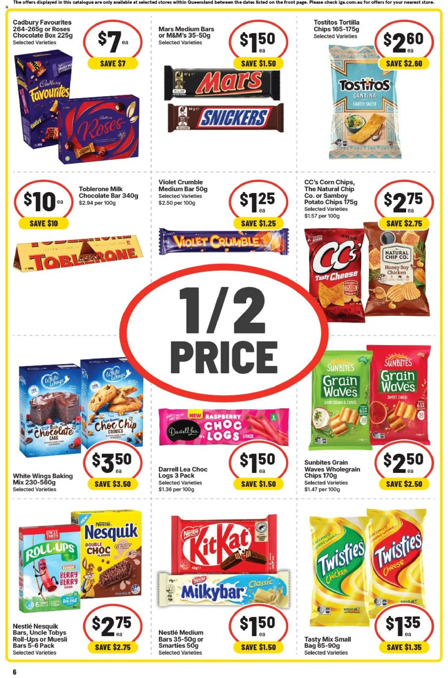 IGA catalogue - valid from 08/07/2026 | Page: 6 | Products: Chocolate, Chicken, Sour cream, Cream