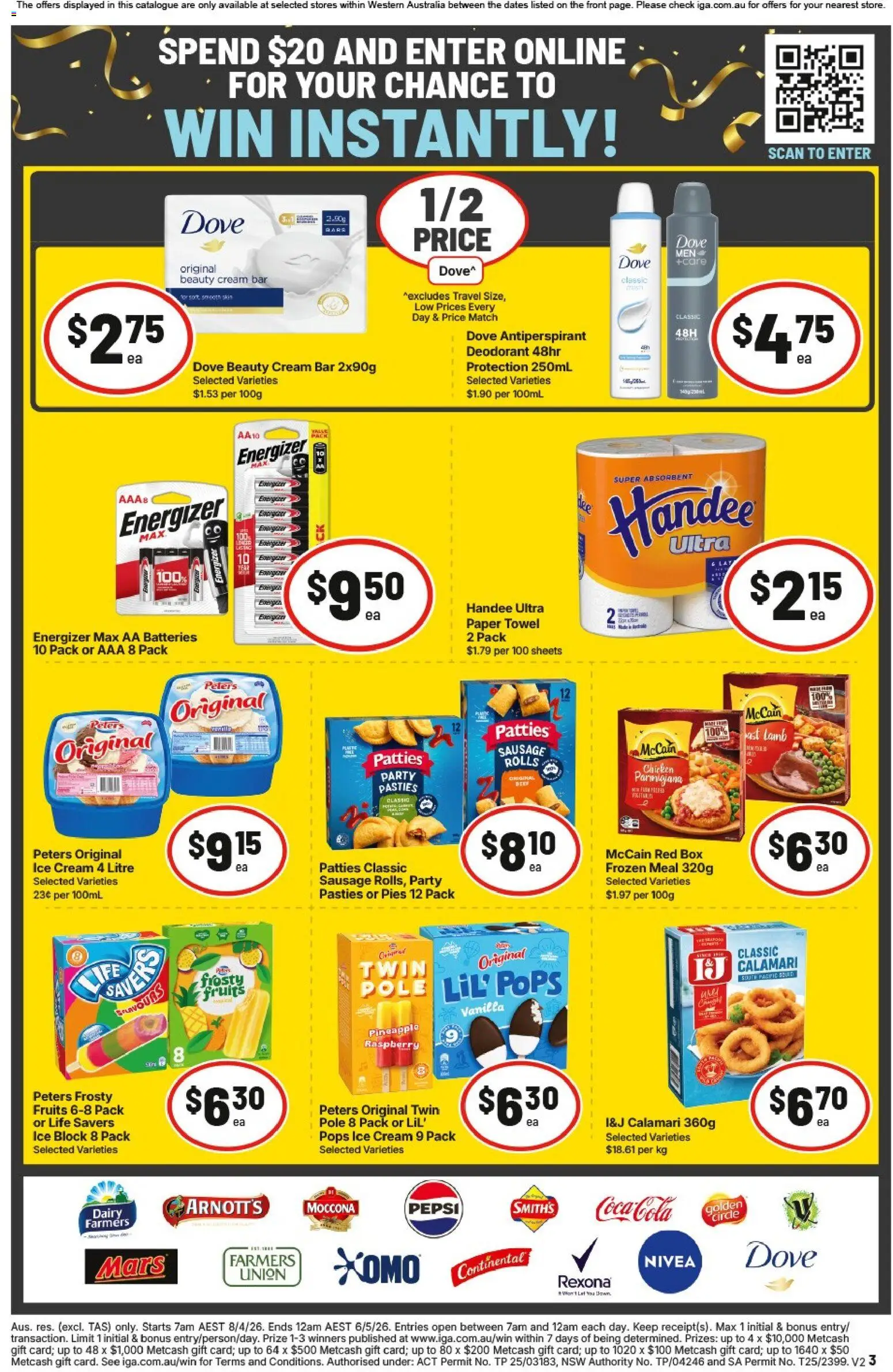 IGA catalogue - valid from 15.04.2026 | Page: 3 | Products: Box, Chicken, Pineapple, Antiperspirant