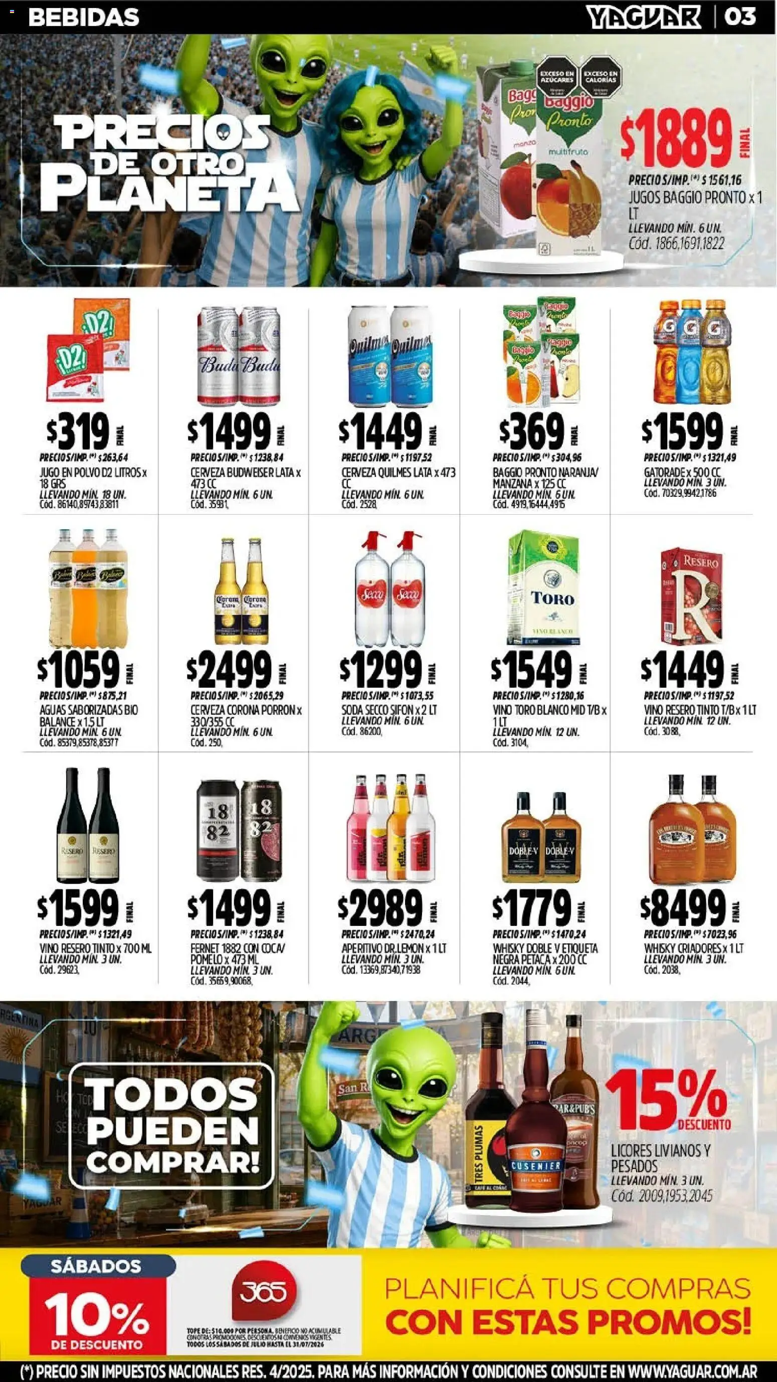 Yaguar - Oferta Semanal Mendoza │ válido desde el 13/07/2026 | Página: 4 | Productos: Polvo, Soda, Pomelo, Cerveza