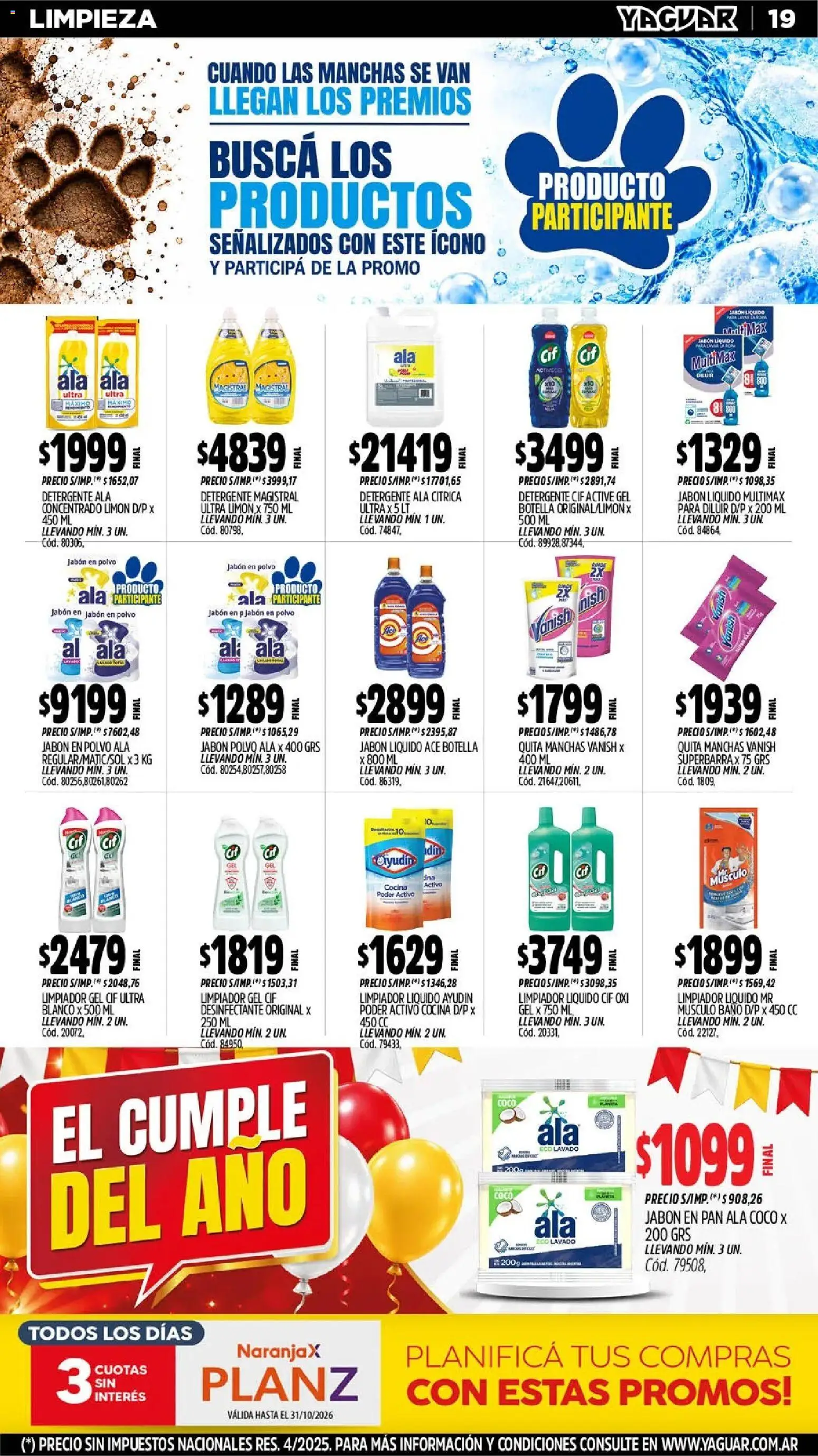 Yaguar - Oferta Semanal Parque Chacabuco │ válido desde el 12/10/2026 | Página: 21