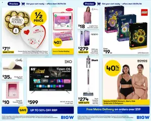 Preview of Big W Catalogue - valid from 30.04.2026 | Page: 2 | Products: Box, Underwear, Slippers, Tv