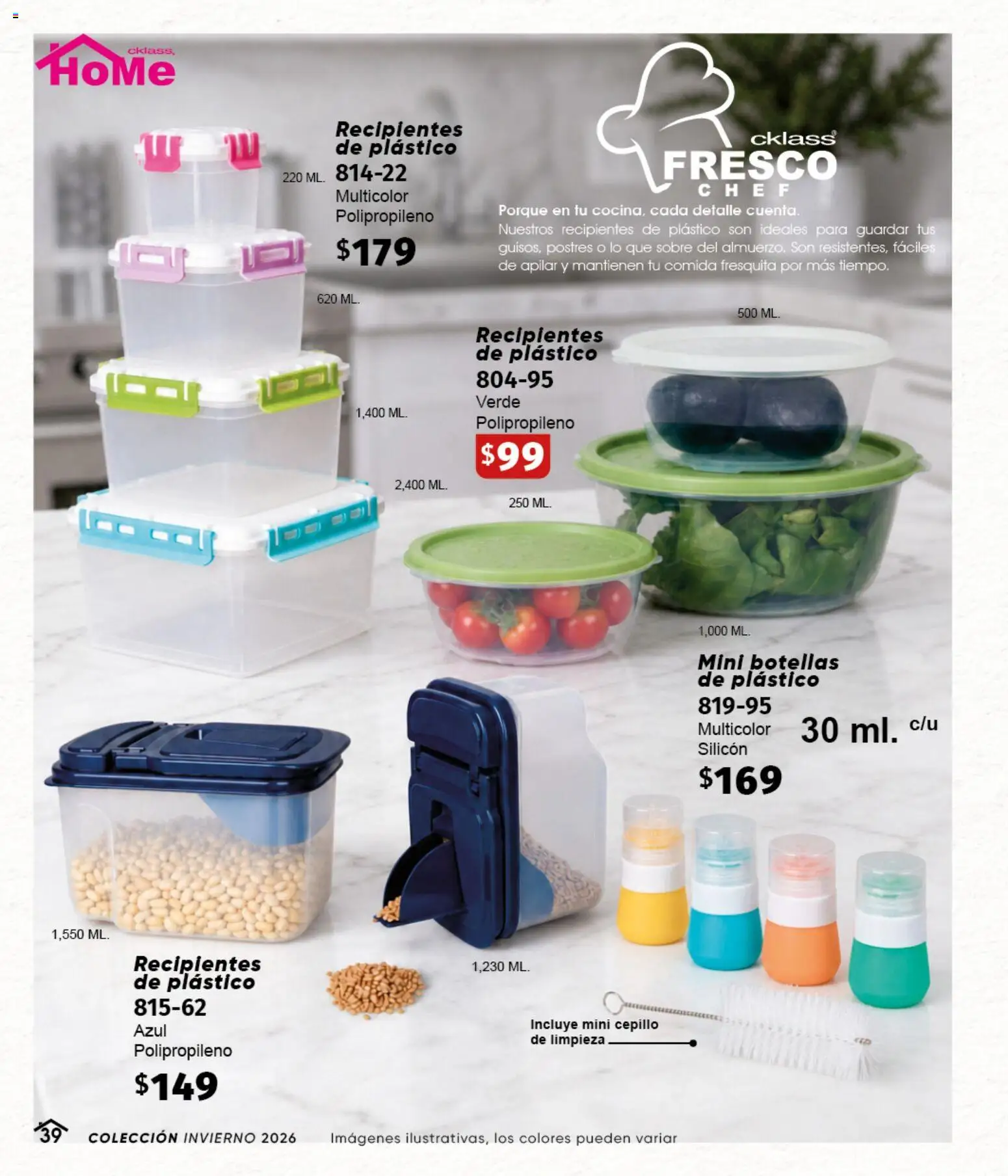 Nuevas ofertas de Cklass válidas en toda la República Mexicana desde el 11/09/2026. ¡Encuentra las mejores ofertas en Cklass catálogo Home Invierno! | Página: 40 | Productos: Cepillo, Sobre