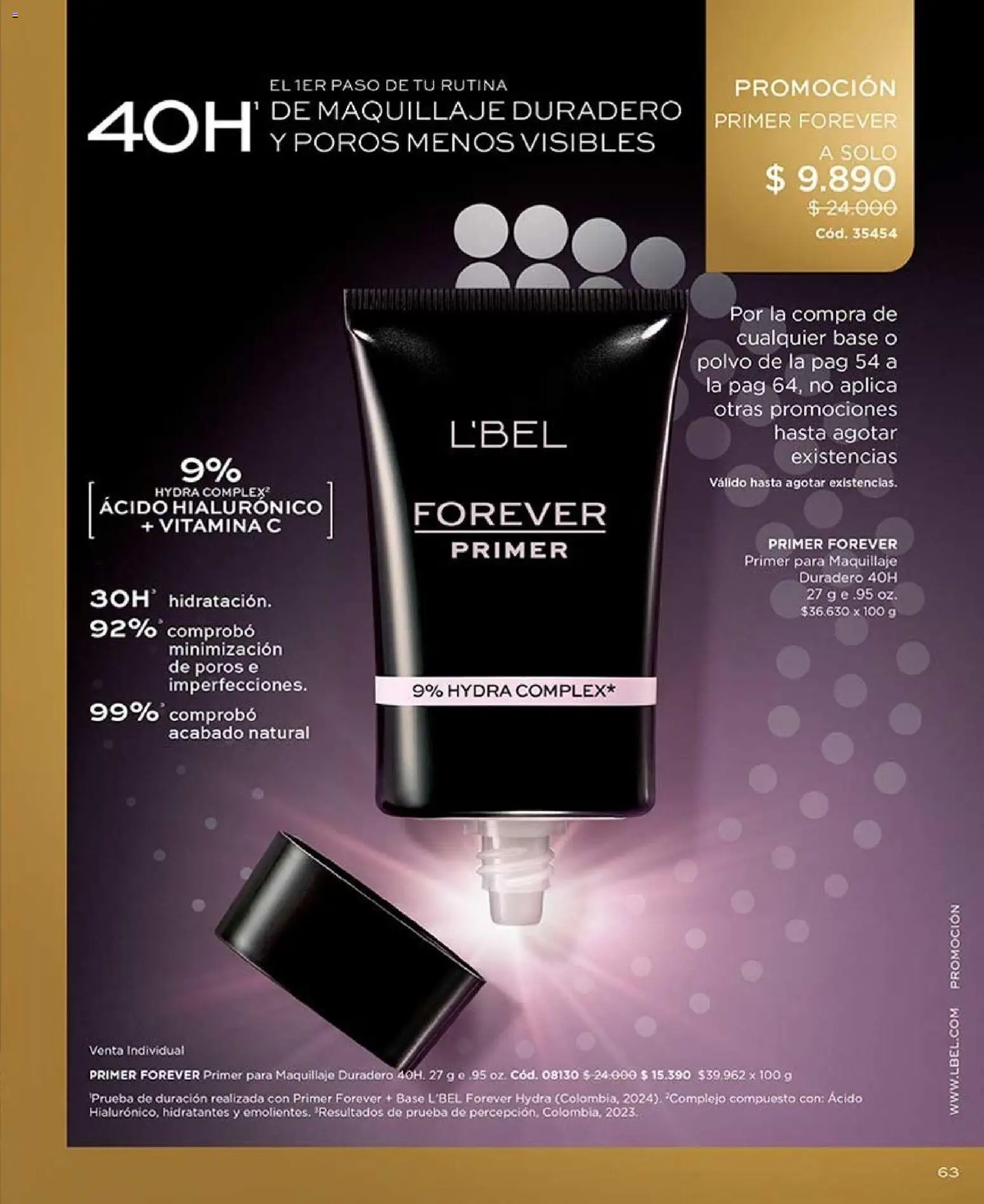 Catálogo L'Bel Campaña 13 │ válido desde el 26.07.2026 | Página: 63 | Productos: Maquillaje, Polvo, Base, Individual