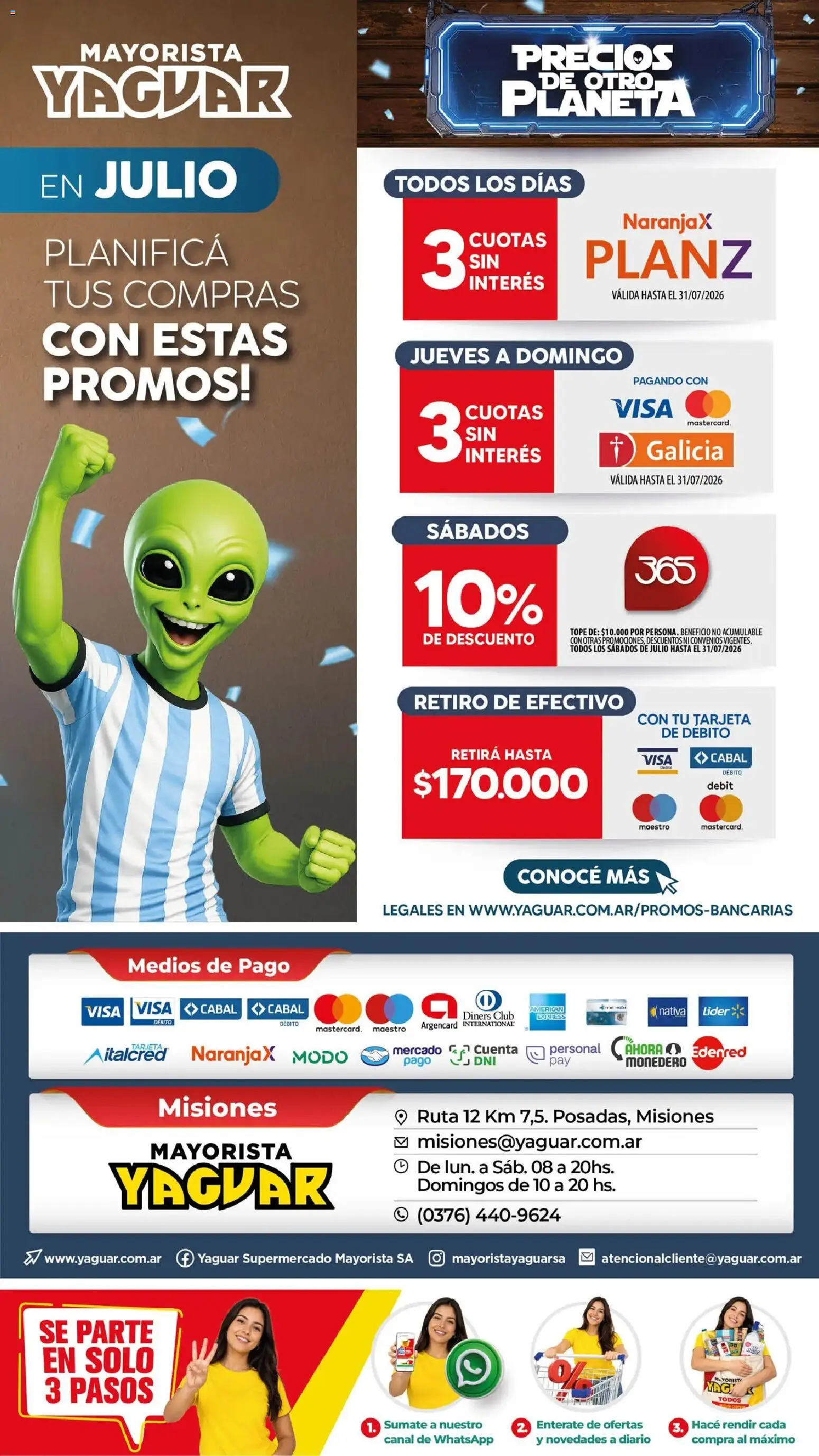 Yaguar - Oferta Semanal Misiones │ válido desde el 29/06/2026 | Página: 18 | Productos: Monedero