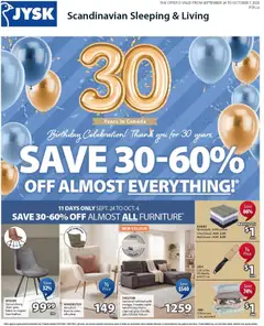 Preview of JYSK weekly flyer from shop JYSK valid from Sep 24, 2026