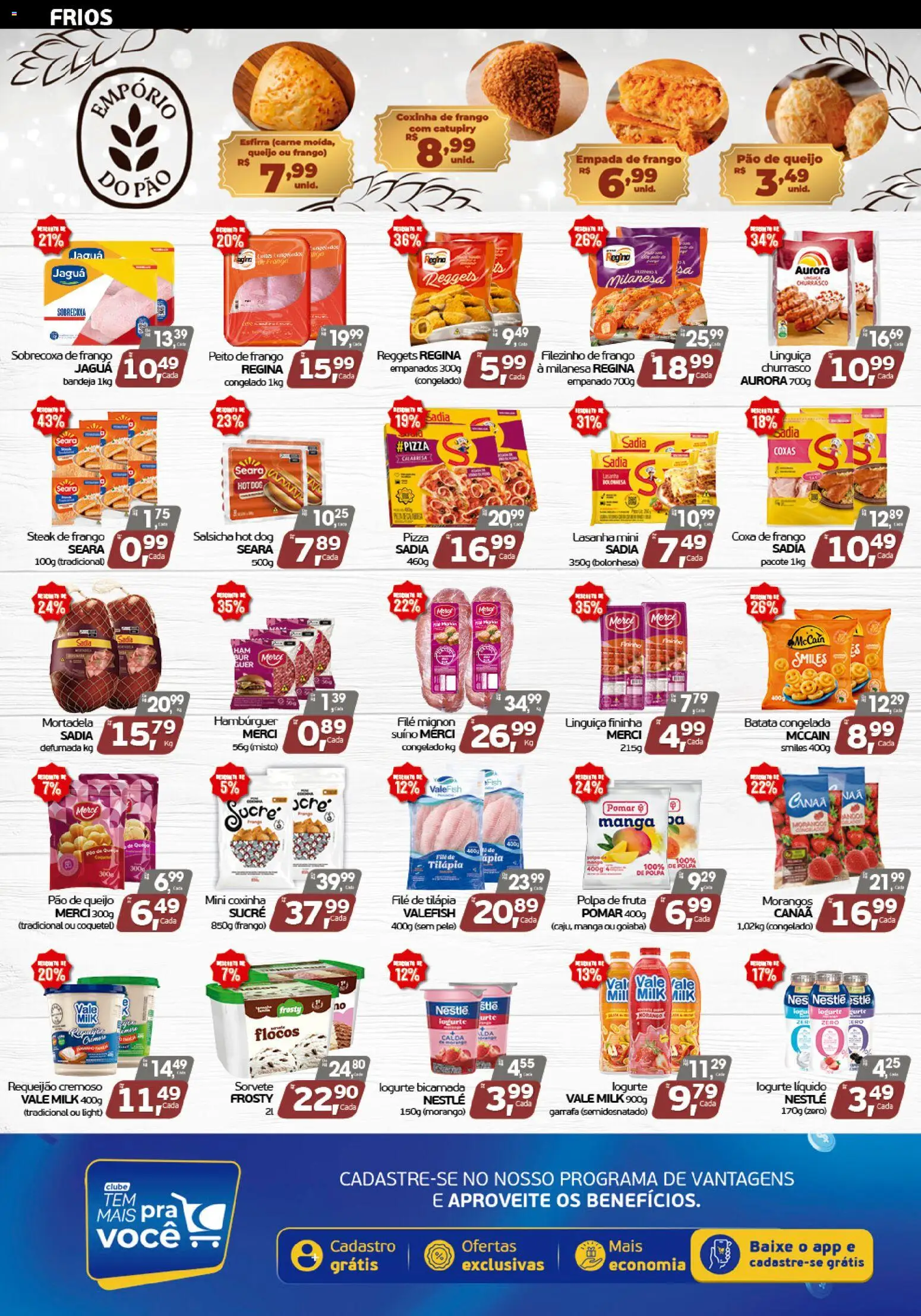 Cometa Supermercados Folheto - válido de 17/09/2026 | Página: 3 | Produtos: Iogurte, Pizza, Catupiry, Hambúrguer
