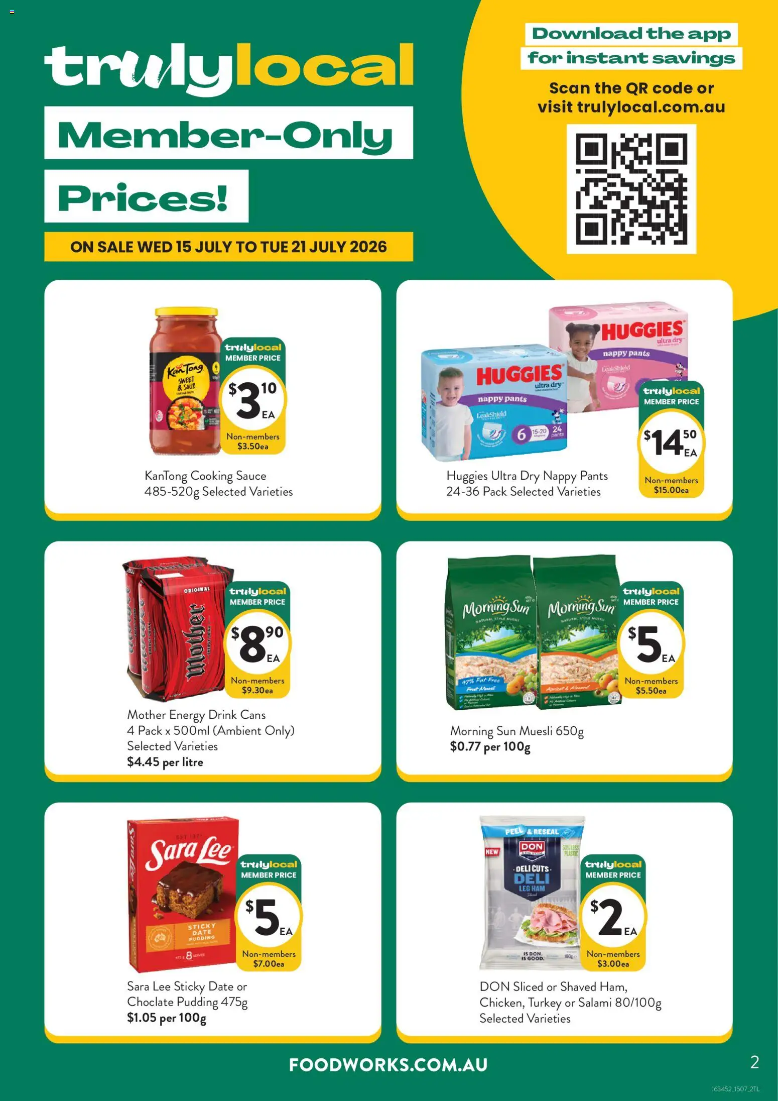 Foodworks catalogue - valid from 15/07/2026 | Page: 2 | Products: Energy drink, Ham, Pudding, Turkey