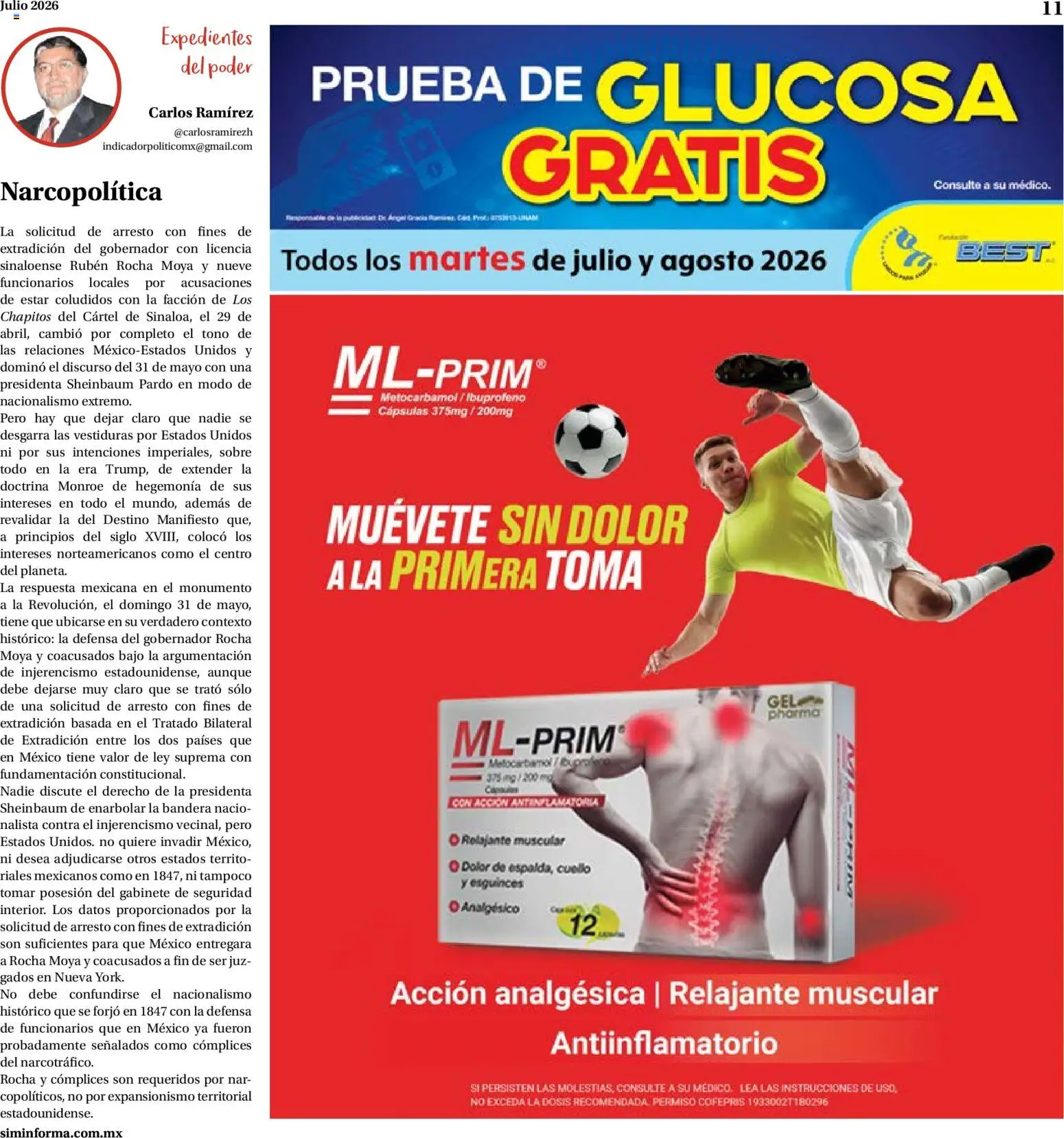 Nuevas ofertas de Farmacias Similares válidas en toda la República Mexicana desde el 01/07/2026. ¡Encuentra las mejores ofertas en Farmacias Similares catálogo! | Página: 11