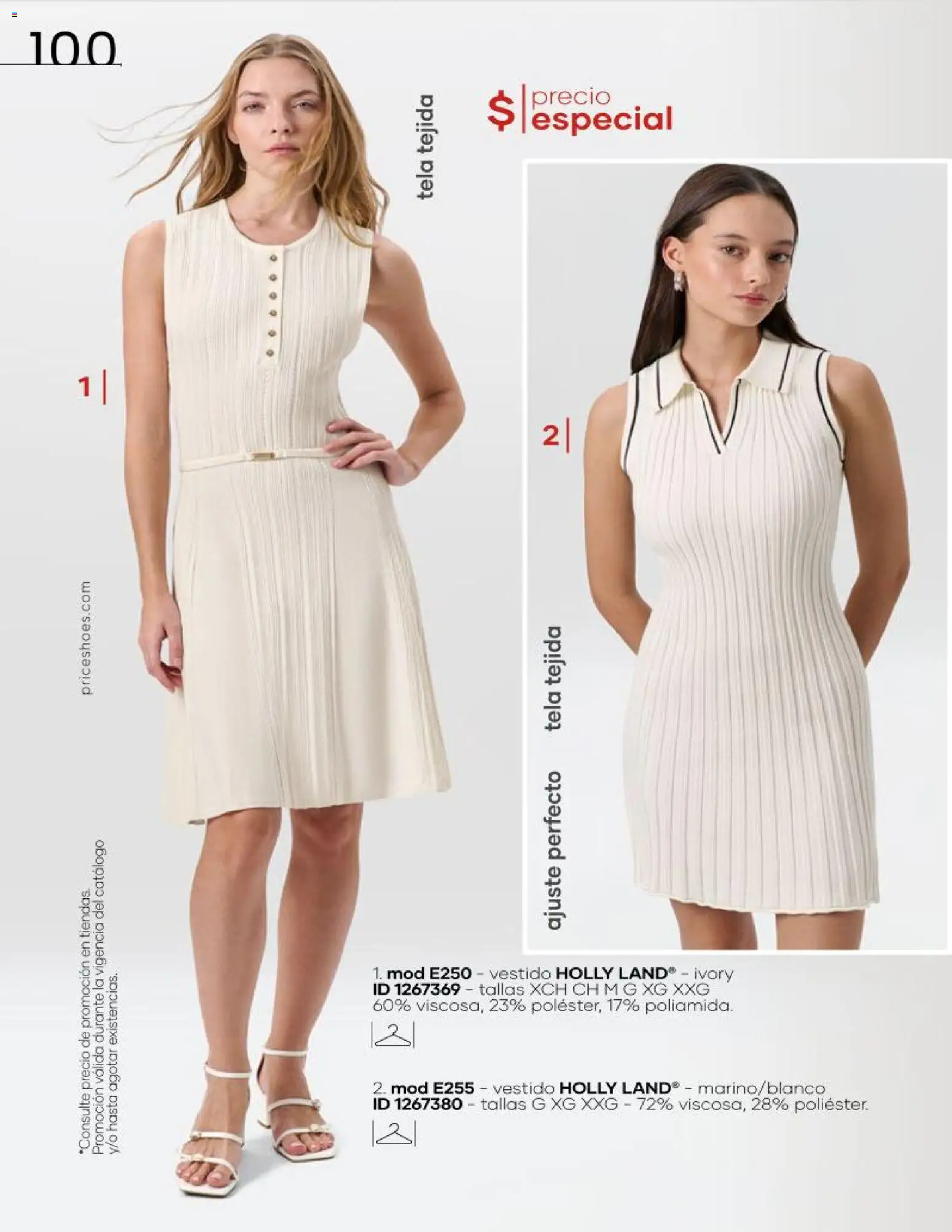 Nuevas ofertas de Price Shoes válidas en toda la República Mexicana desde el 16.06.2026. ¡Encuentra las mejores ofertas en Price Shoes catálogo Cierre de temporada! | Página: 100 | Productos: Vestido