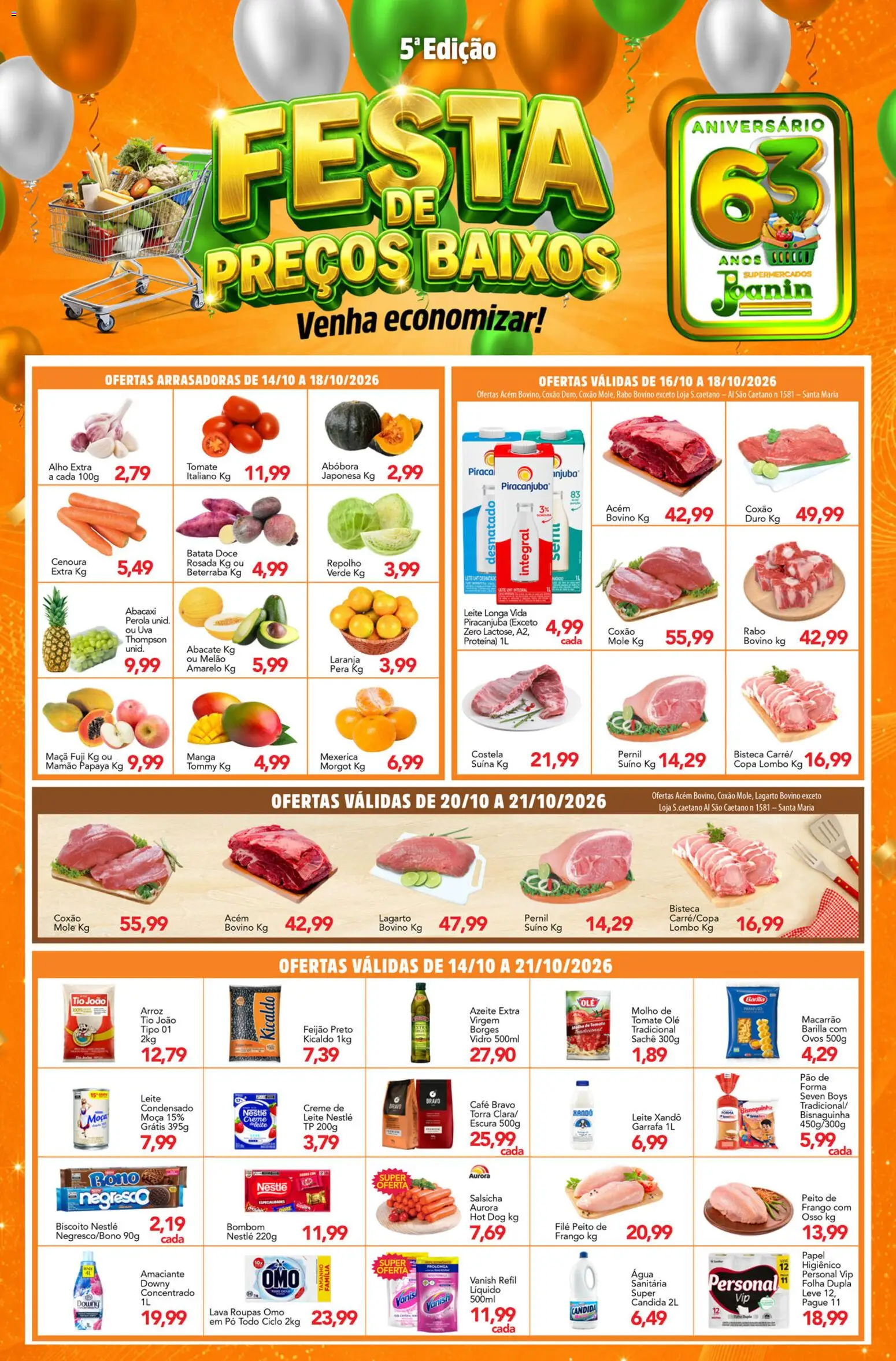 Supermercados Joanin Folheto - válido de 14/10/2026 | Página: 1