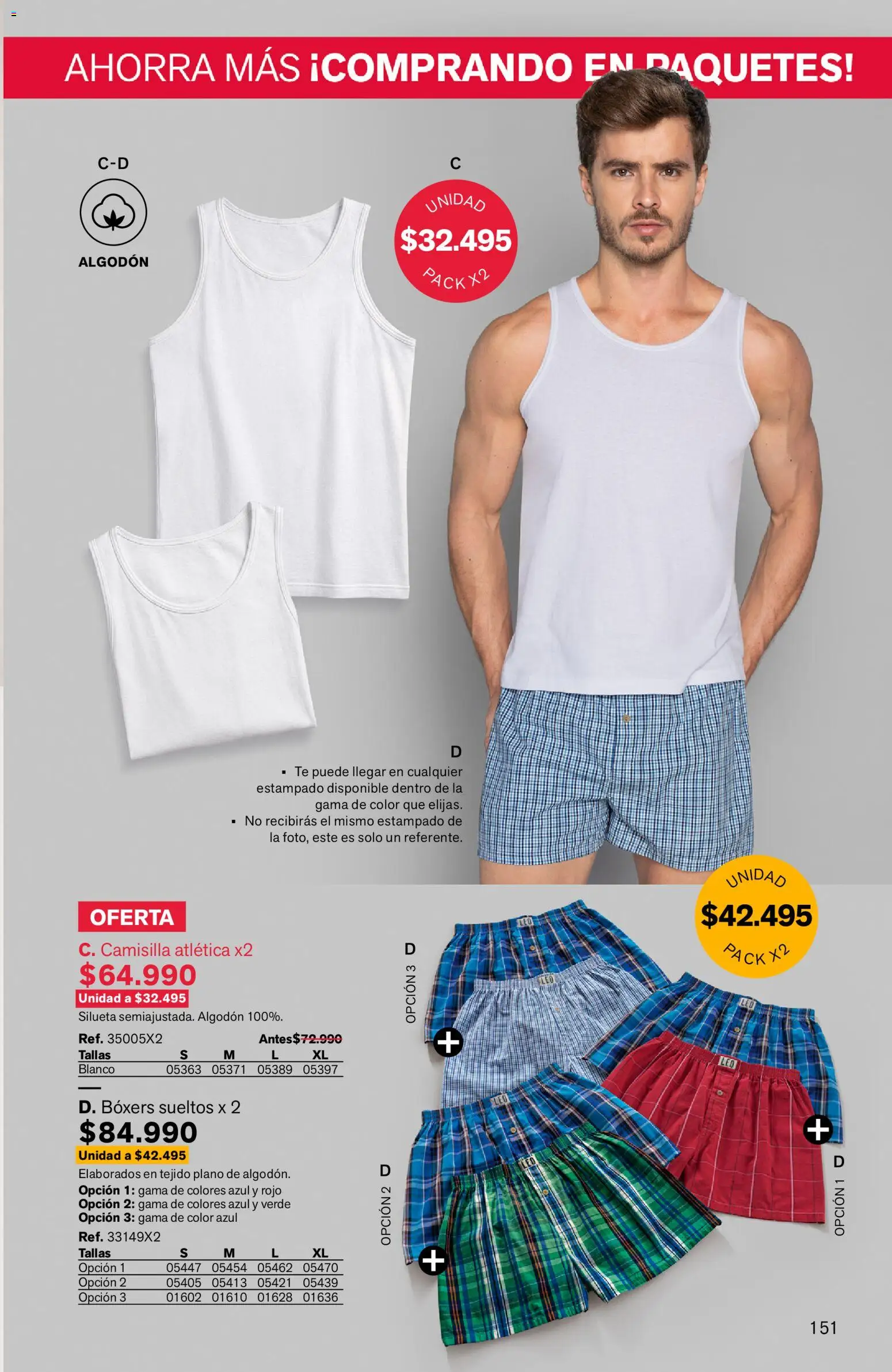Leonisa revista - valida desde el 24/08/2026 | Página: 151 | Productos: Té, Algodón, Boxers
