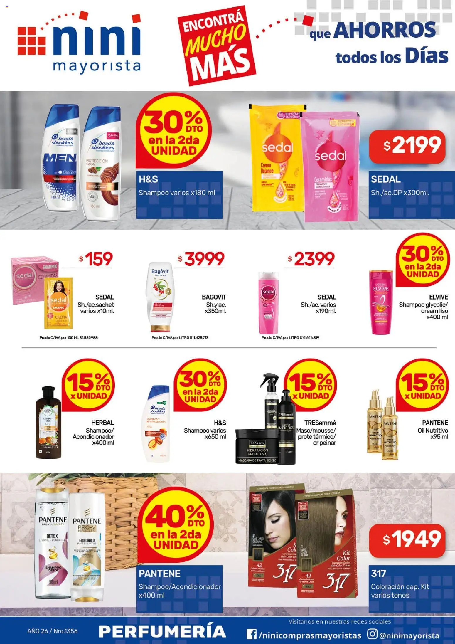 NINI Mayorista ofertas │ válido desde el 20.04.2026 | Página: 2 | Productos: Mate, Shampoo, Acondicionador, Crema