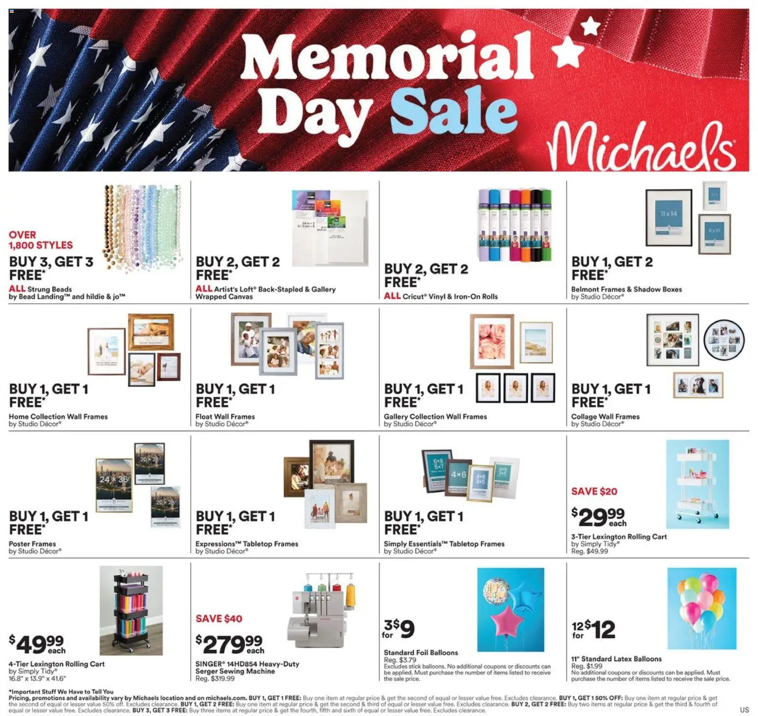 Michaels flyer valid from 22.05.2026 | Page: 2 | Products: Sewing machine