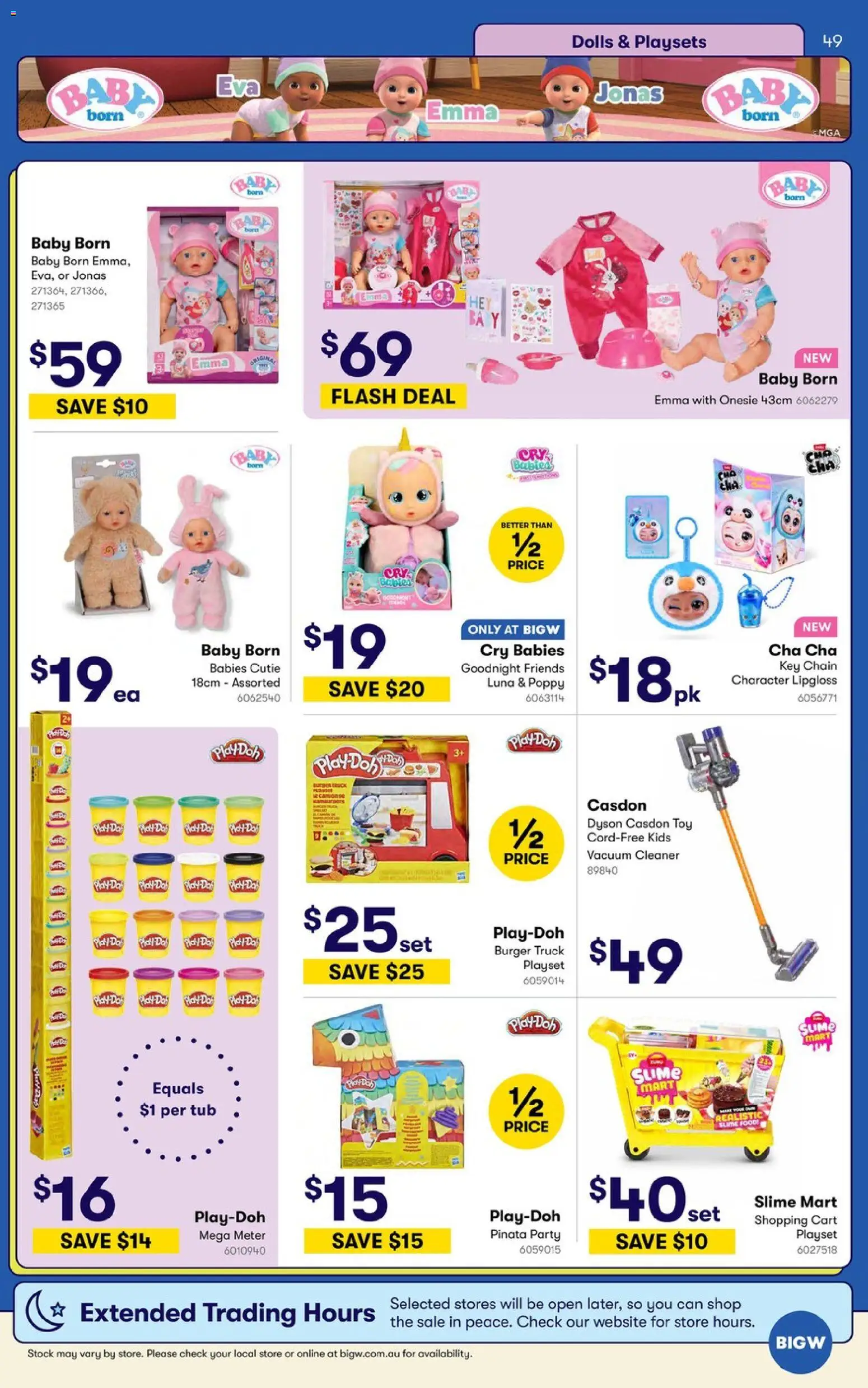Big W catalogue - valid from 09.06.2026 | Page: 49 | Products: Chain, Cart, Hat, Vacuum cleaner