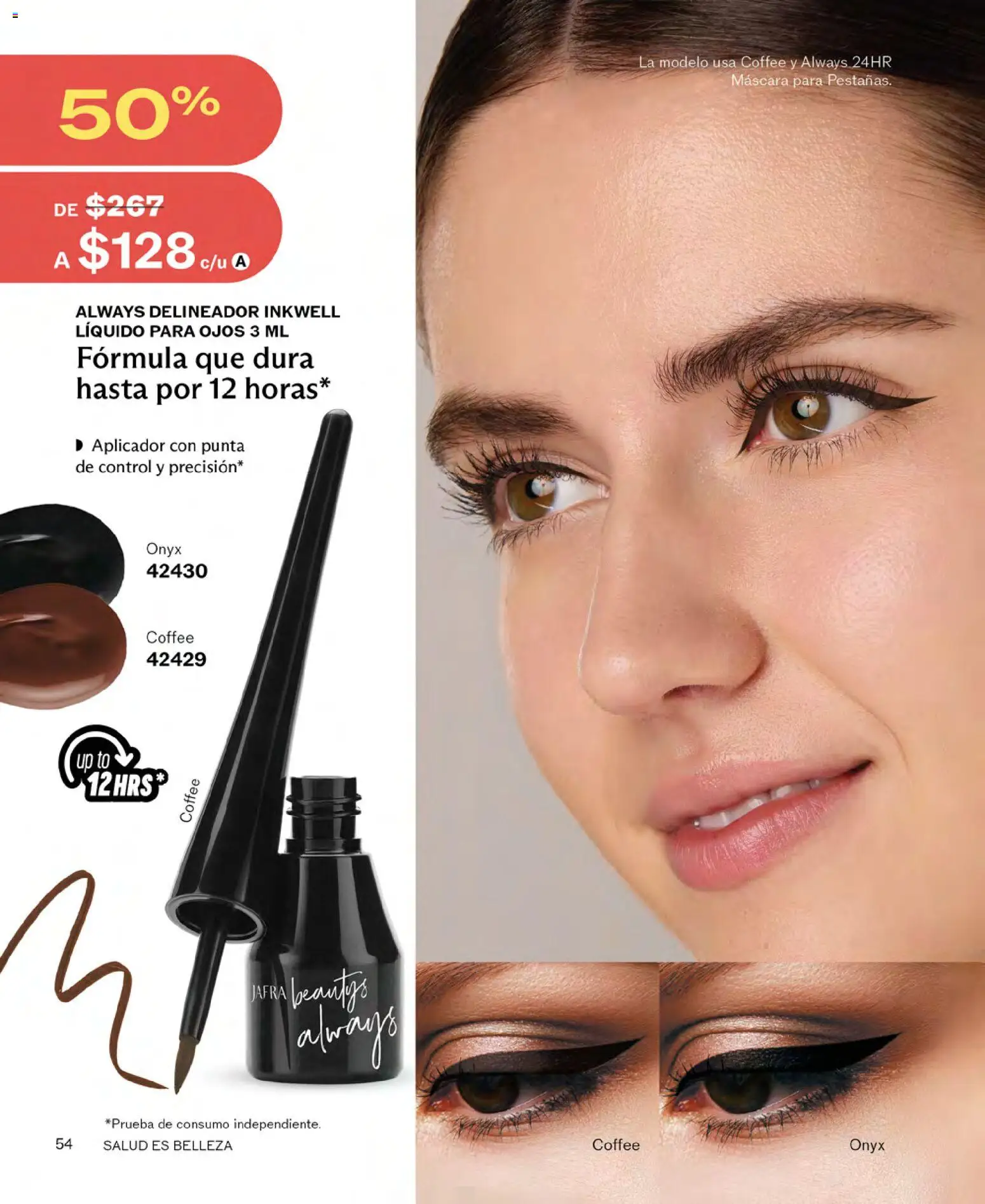 Nuevas ofertas de JAFRA válidas en toda la República Mexicana desde el 01.05.2026. ¡Encuentra las mejores ofertas en JAFRA catálogo! | Página: 54 | Productos: Máscara, Delineador