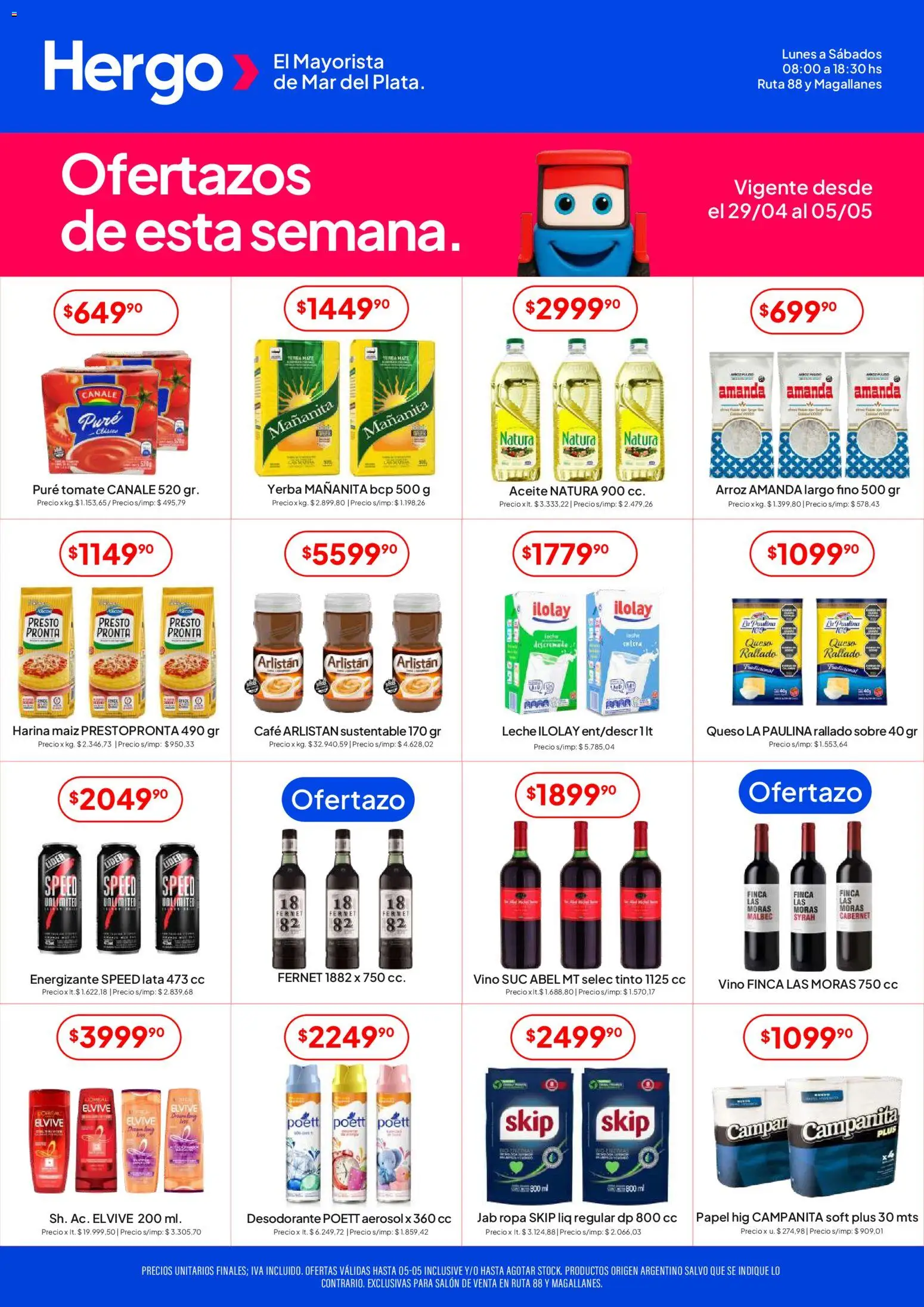 Hergo catálogo │ válido desde el 29.04.2026 | Página: 1 | Productos: Harina, Aceite, Maiz, Café