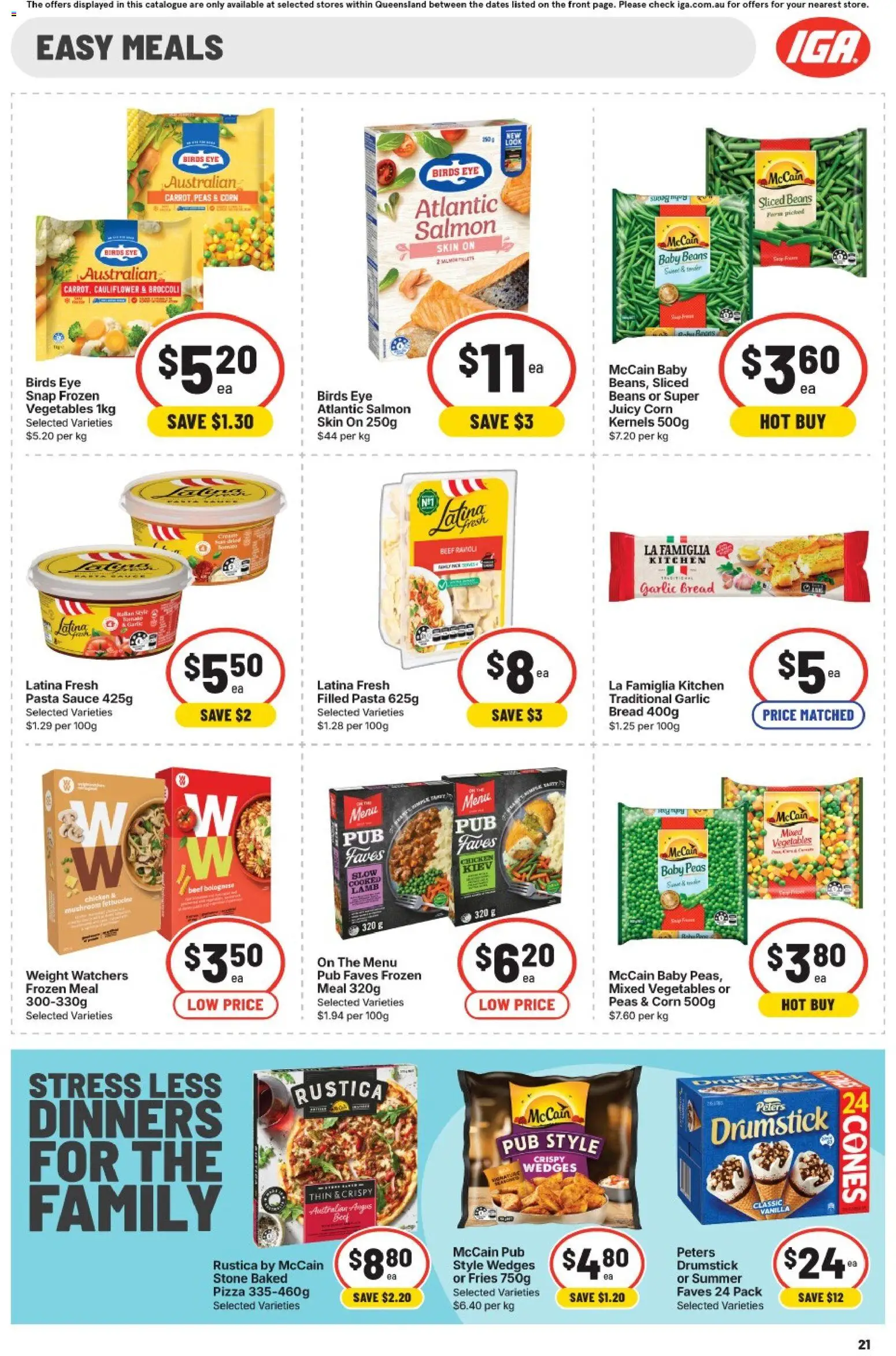 IGA catalogue - valid from 15/07/2026 | Page: 21 | Products: Flour, Chips, Sauce, Soup