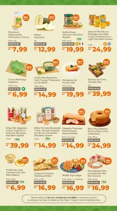 Oba Hortifruti - Ofertas da semana - Pré-Visualização do folheto da loja Oba Hortifruti, válido de 22/09/2026 | Página: 6 | Produtos: Pêssego, Amendoim, Amendoins, Croissant