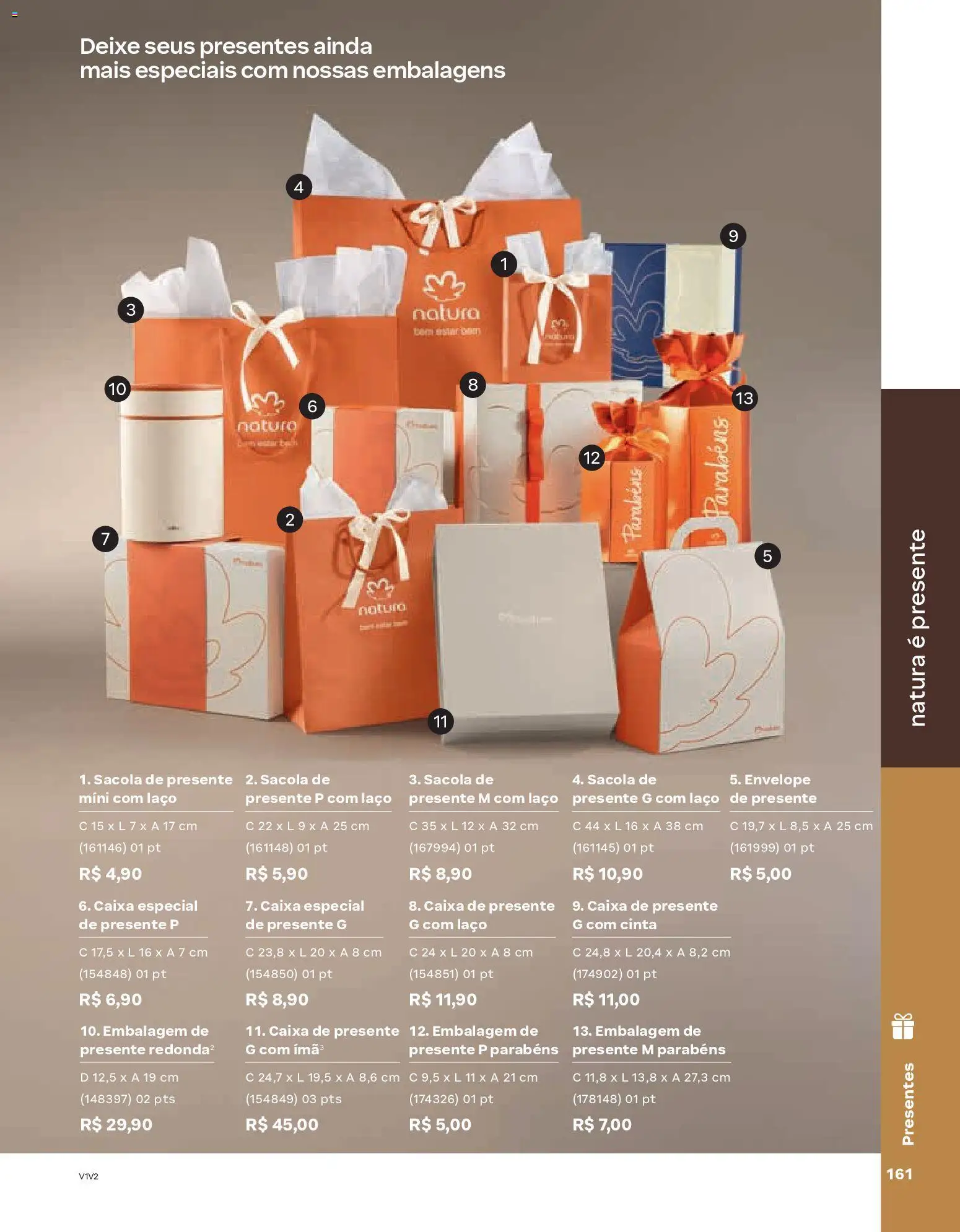 Natura Folheto - válido de 19.02.2026 | Página: 161 | Produtos: Caixa, Envelope