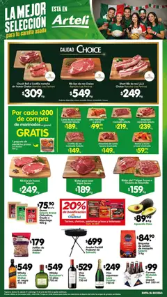 Vista previa de Arteli folleto Carnes & Cortes, nuevo folleto de la tienda, válido en México a partir del 12.06.2026