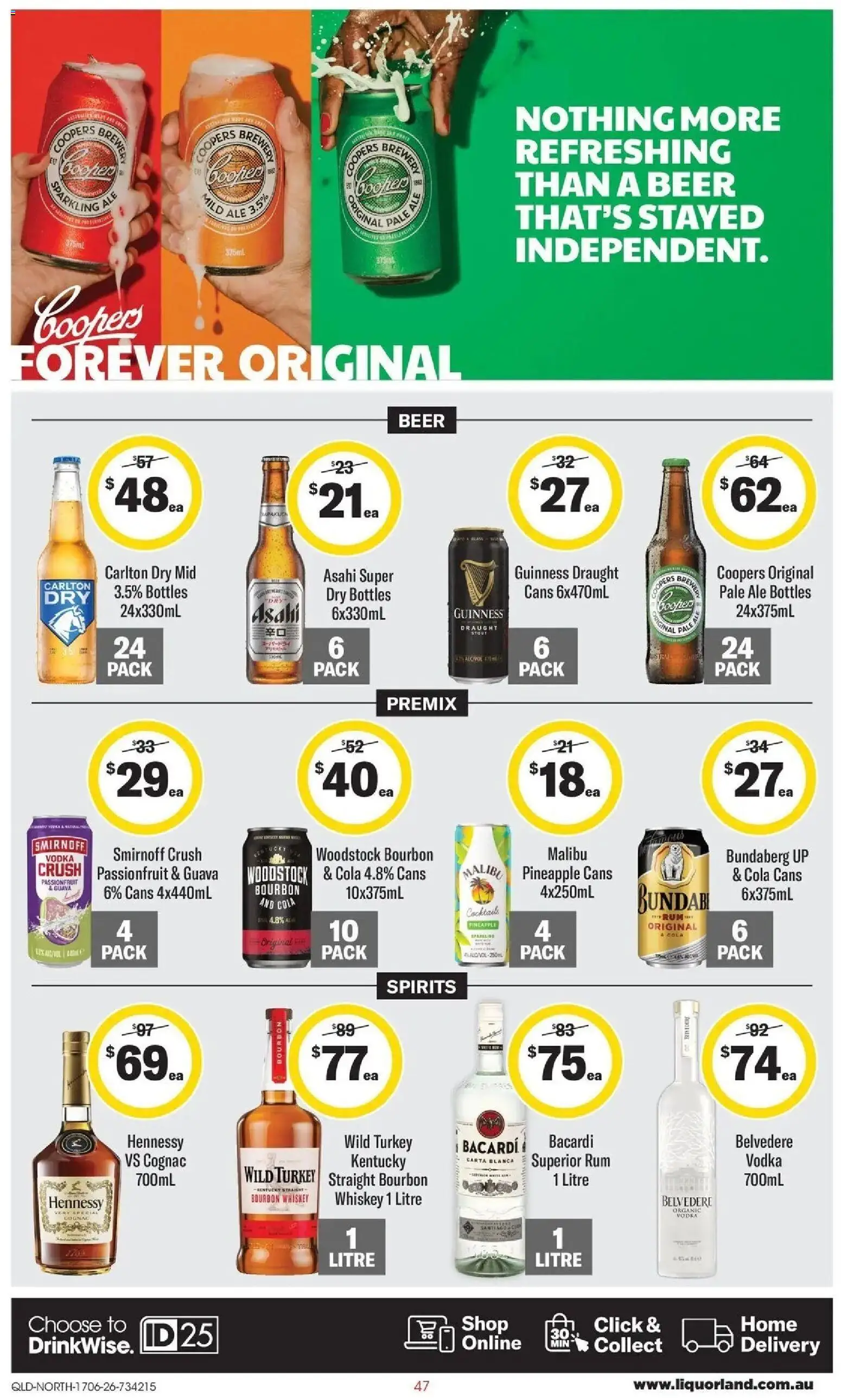 Coles catalogue - valid from 16.06.2026 | Page: 47 | Products: Beer, Pineapple, Passionfruit, Stove