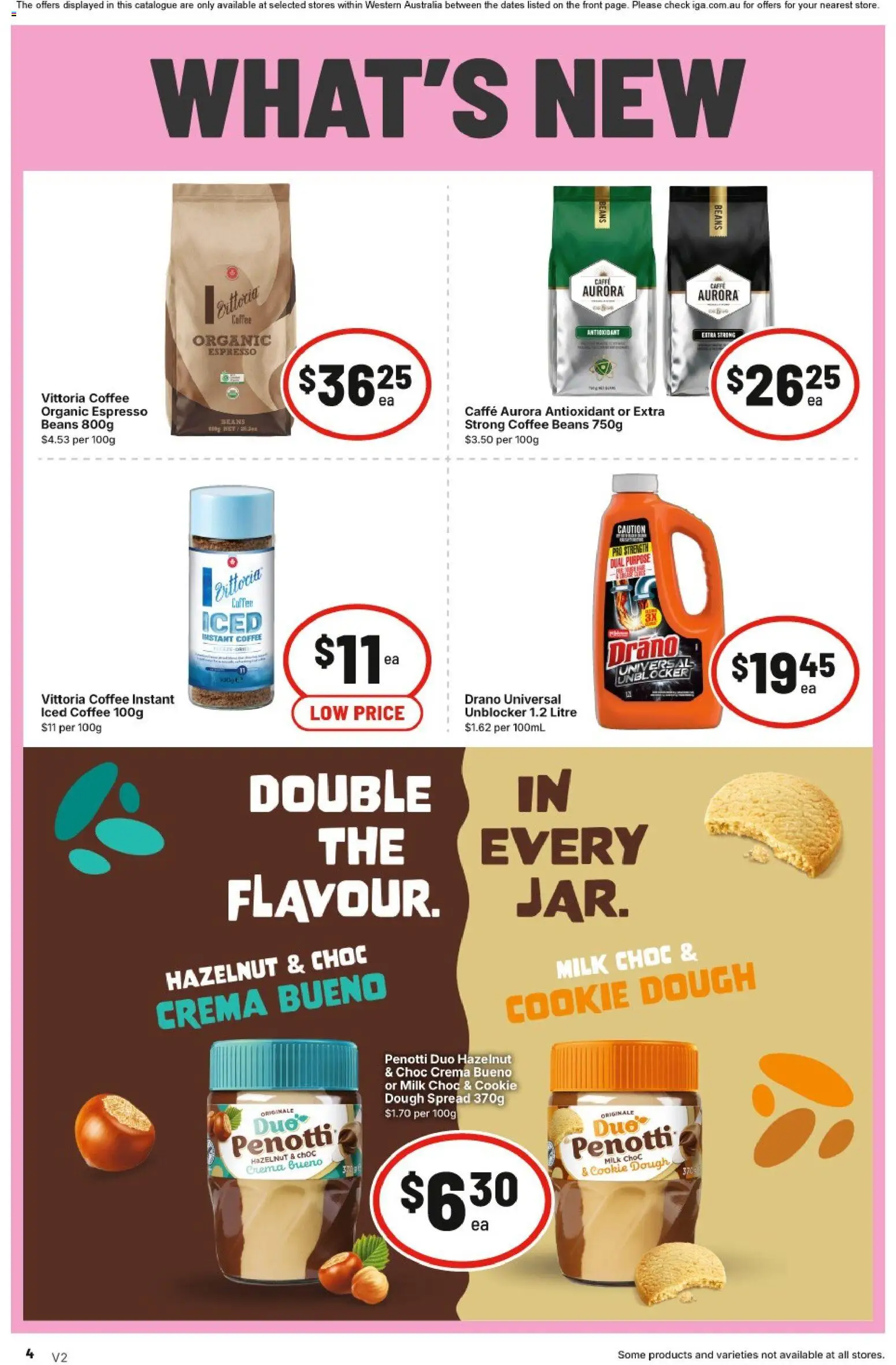 IGA catalogue - valid from 22/07/2026 | Page: 4 | Products: Milk, Coffee