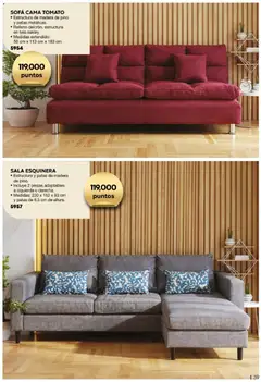 Vista previa de Fuller catálogo Puntos, nuevo folleto de la tienda, válido en México a partir del 15/06/2026 | Página: 39 | Productos: Sofá, Cama