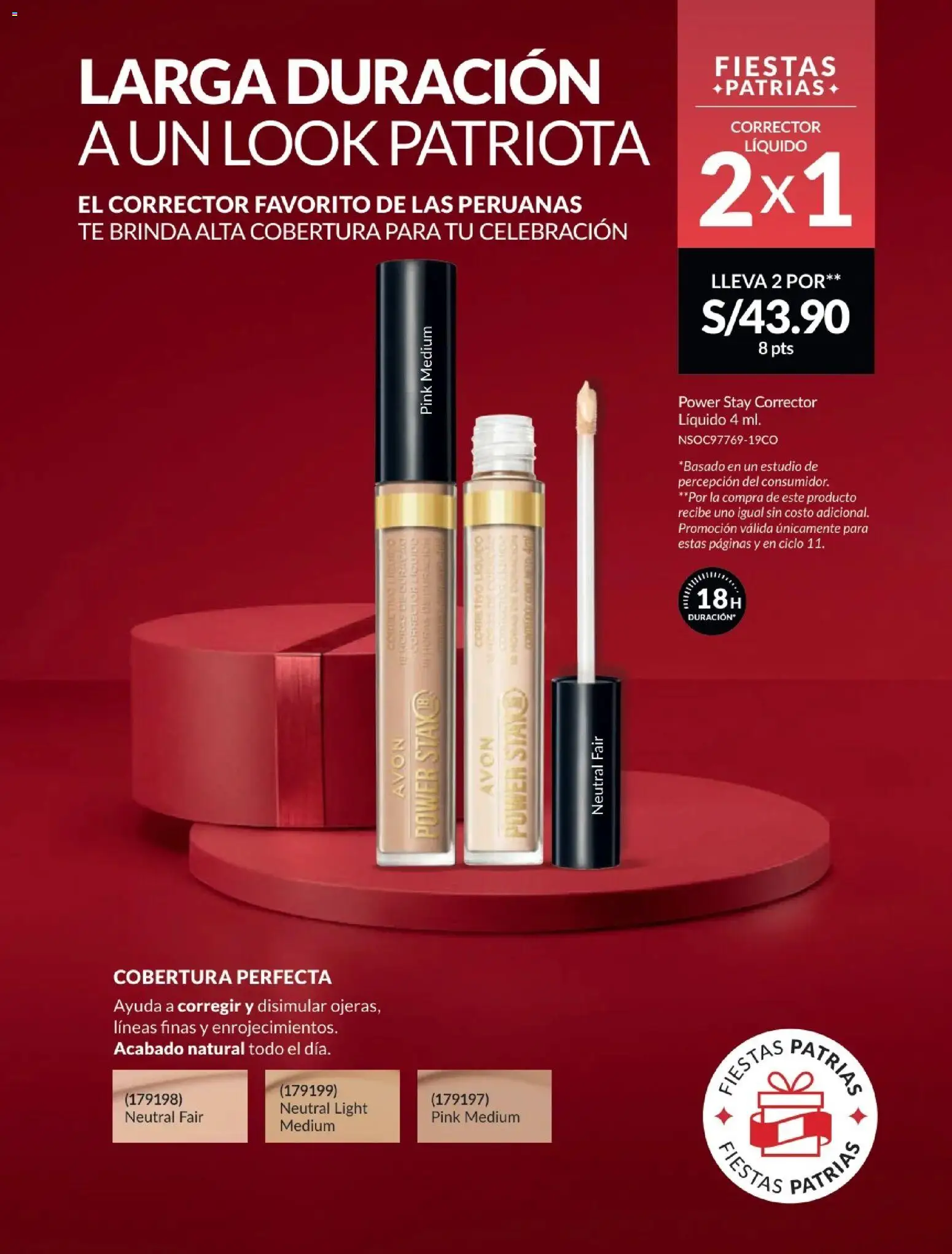 Catálogo Avon válido desde 01/07/2026 | Página: 20 | Productos: Té, Corrector