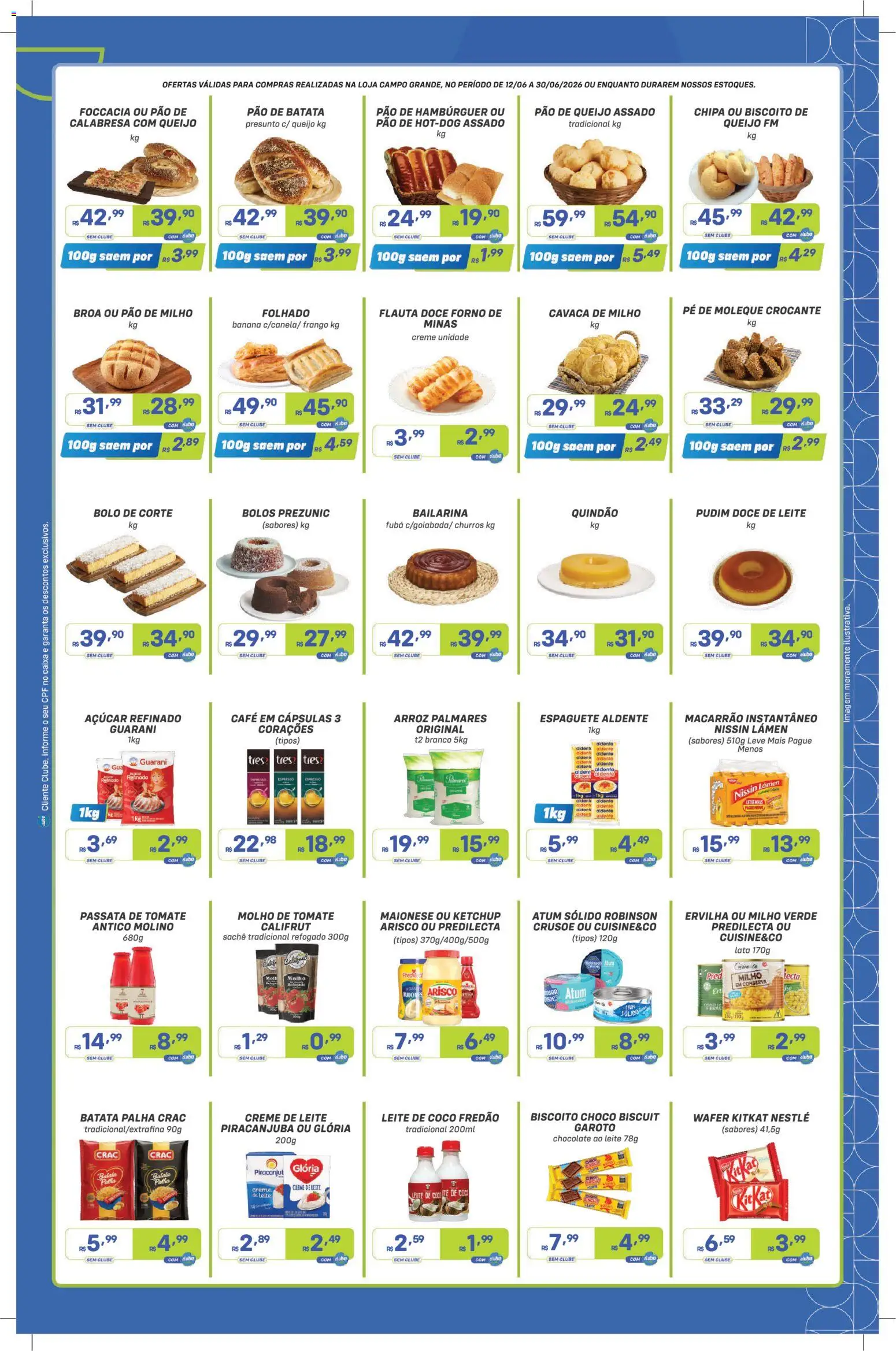 Prezunic Folheto - válido de 12.06.2026 | Página: 3 | Produtos: Espaguete, Caixa, Creme, Frango
