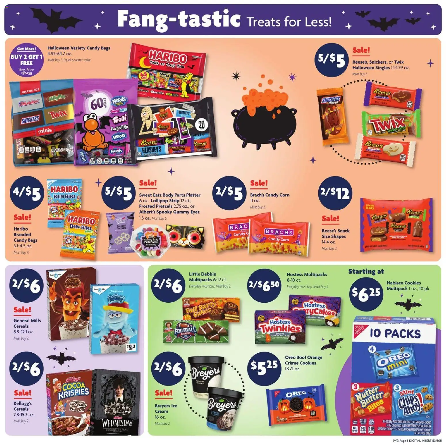 Family Dollar Weekly Ad - valid from 09/13/2026 | Page: 3 | Products: Cocoa, Cereals, Ice, Cupcake
