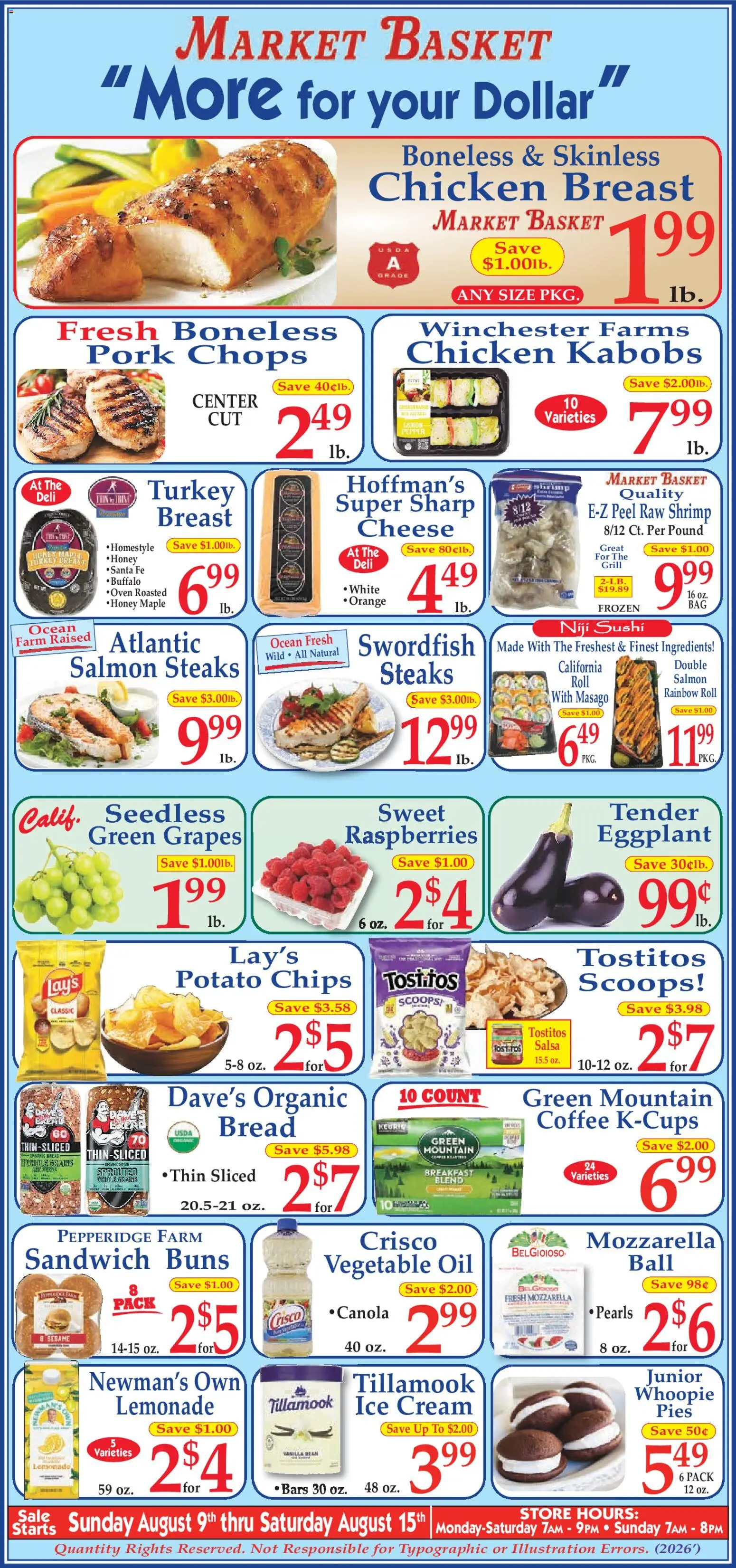 Market Basket Ad - valid from 08/09/2026 | Page: 1