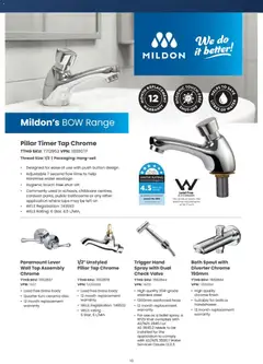 Preview of Mitre 10 2026 Bathroom Innovation E-Selection Guide - valid from 07.05.2026 | Page: 10 | Products: Bath, Tap, Water, Timer