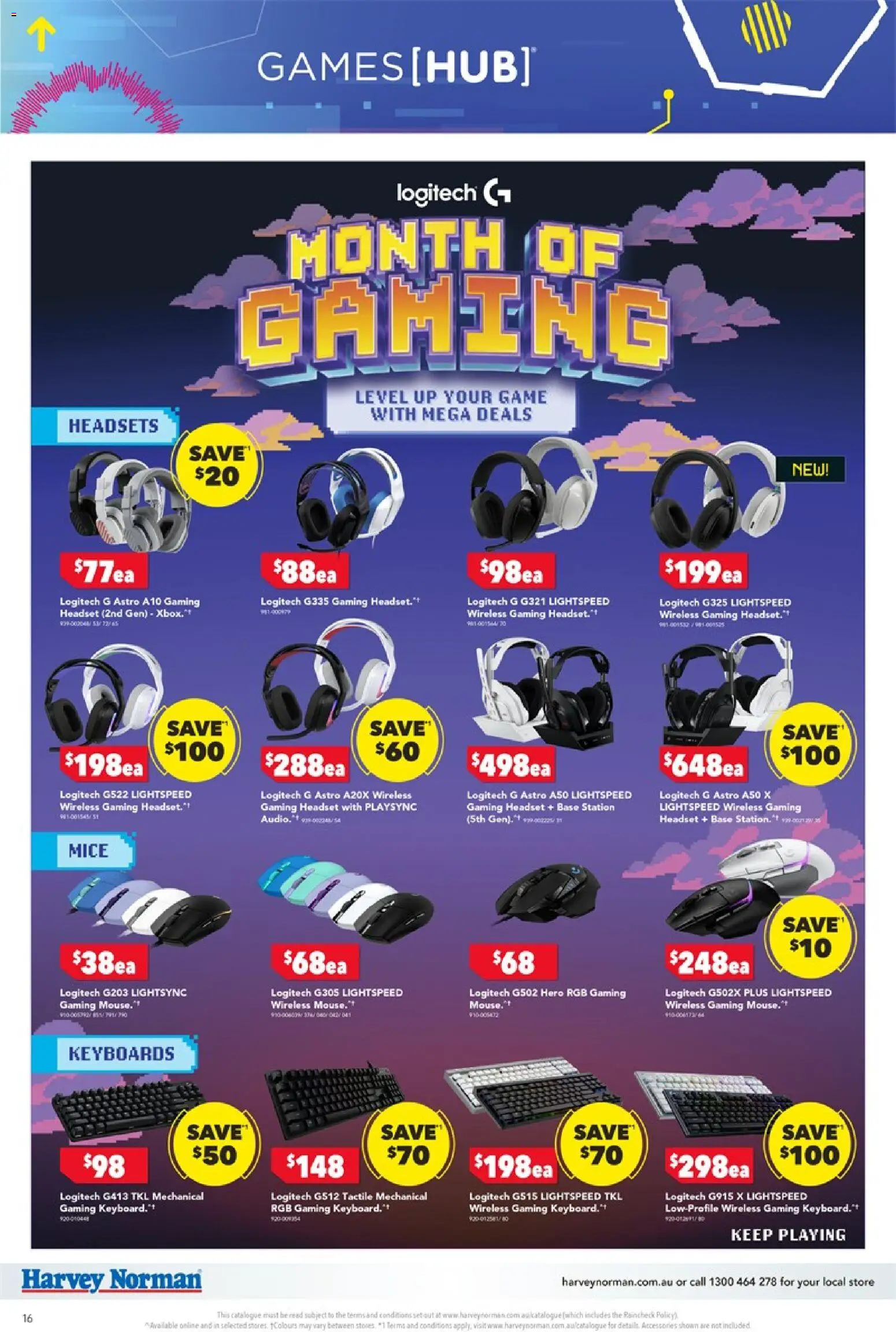 Harvey Norman catalogue - valid from 09/04/2026 | Page: 16 | Products: Accessories, Keyboard, Headset, Game